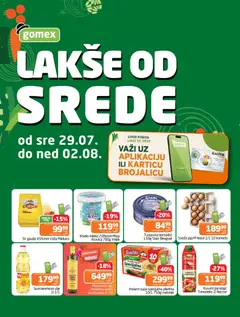 Gomex katalog Lakše od srede - pregled Gomex kataloga - važi od 29.07.2026