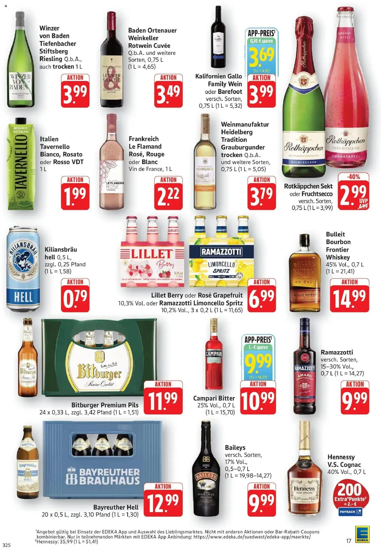 Edeka Prospekt Bruchsal (ab 28.09.2026) » Angebote Online | Seite: 17 | Produkte: Rotkappchen sekt, Bayreuther hell, Granatapfel, Sekt
