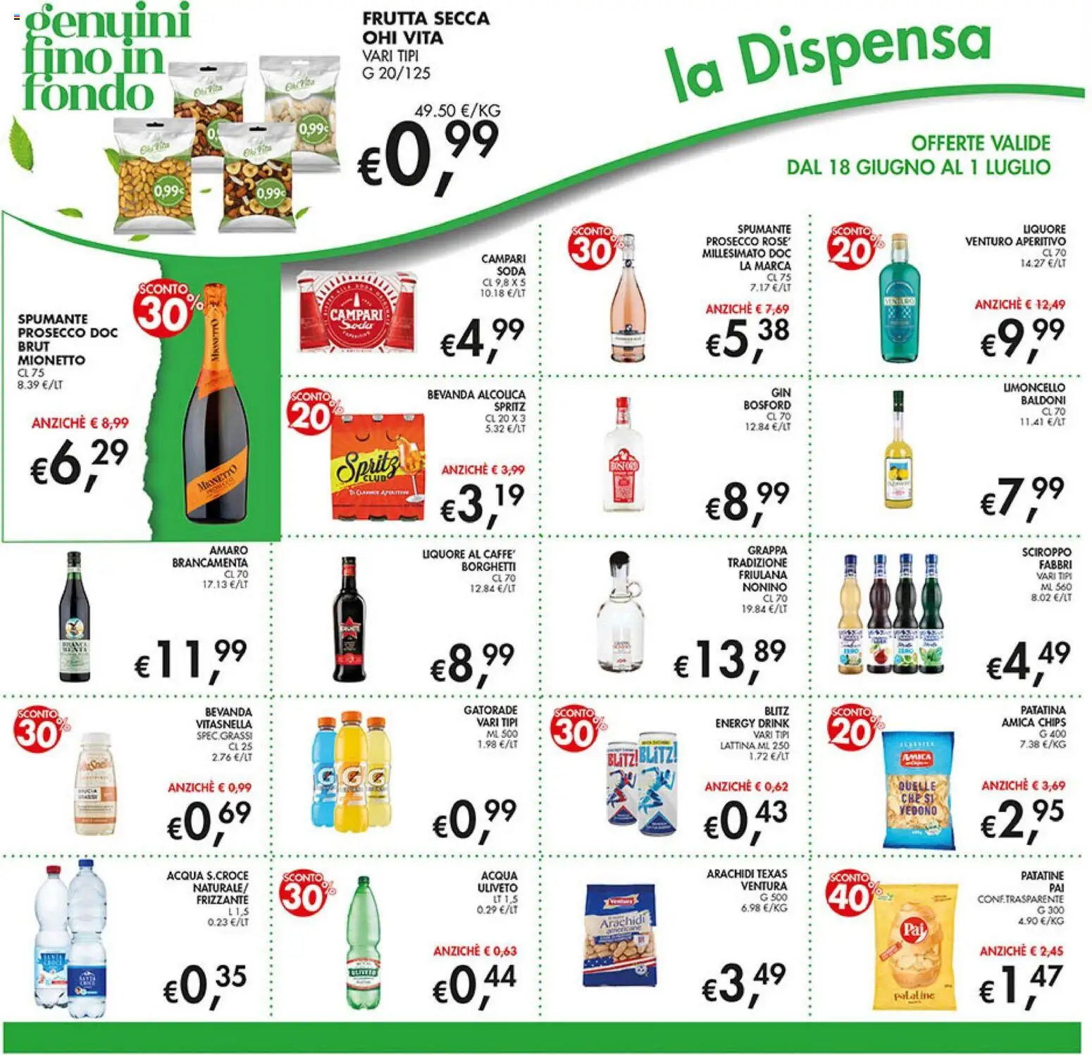 Volantino Coal del 18.06.2026 | Pagina: 14 | Prodotti: Prosecco, Limoncello, Liquore, Amaro