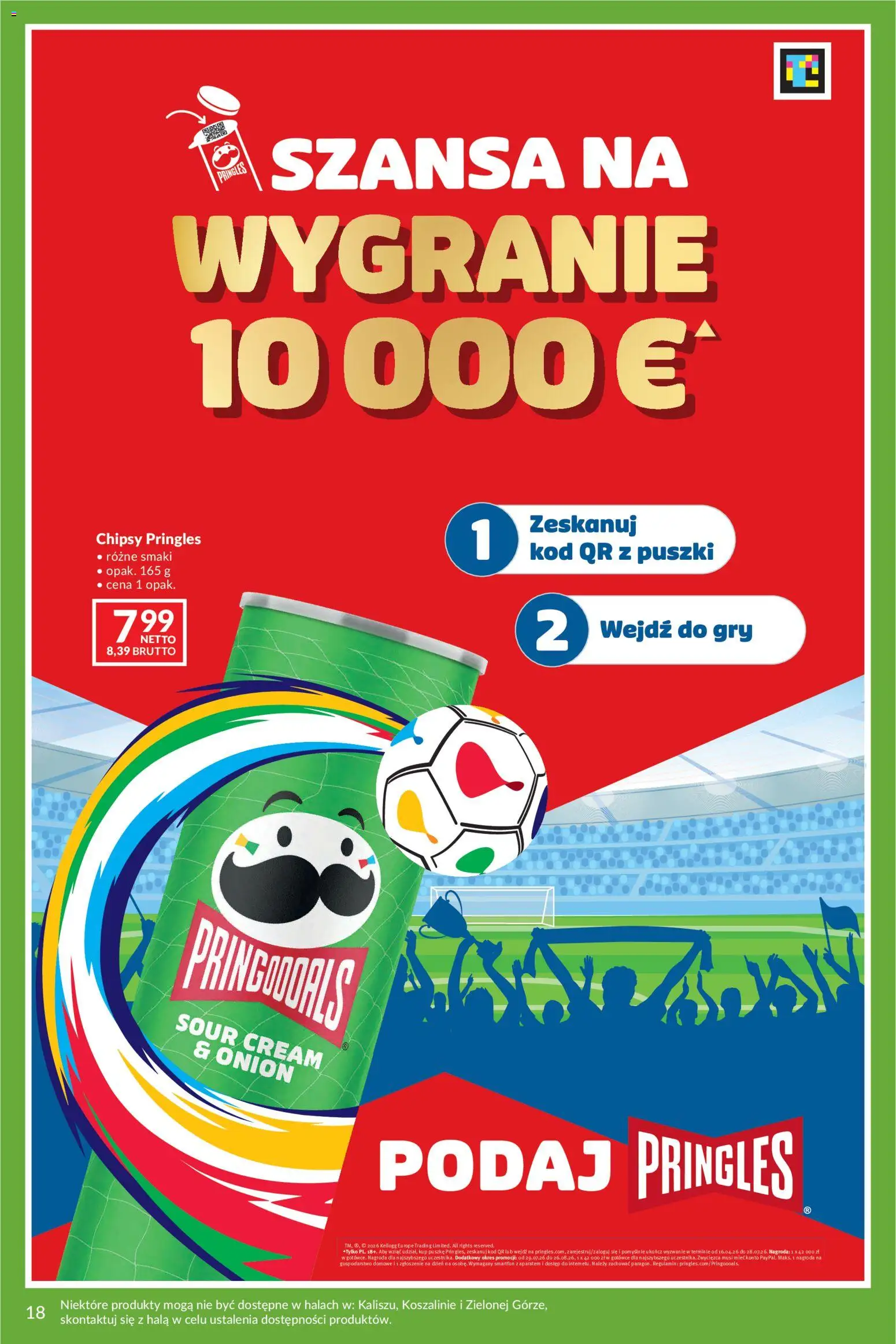 Makro gazetka - Uroczystości od 12.05.2026 | Strona: 18 | Produkty: Chipsy, Chipsy pringles, Gry, Pringles