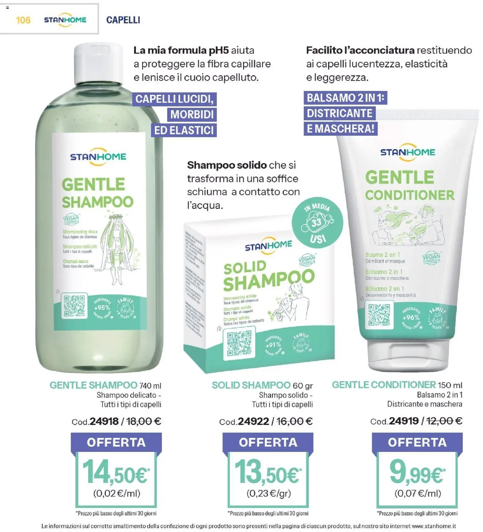 Volantino Stanhome del 23/06/2026 | Pagina: 107 | Prodotti: Shampoo, Balsamo, Maschera, Elastici