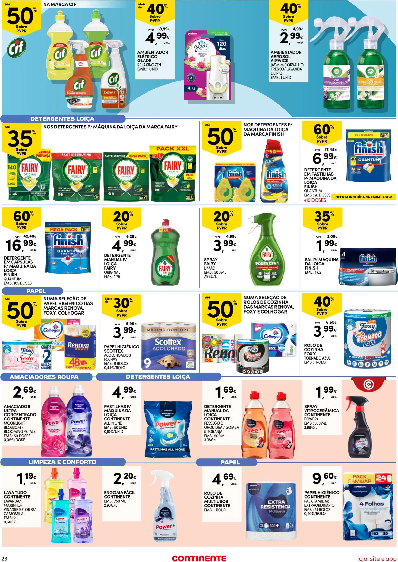 Continente folheto Bom Dia │ válido de 20/10/2026 | Página: 23 | Produtos: Papel higiénico, Orquídea, Cápsulas, Toranja
