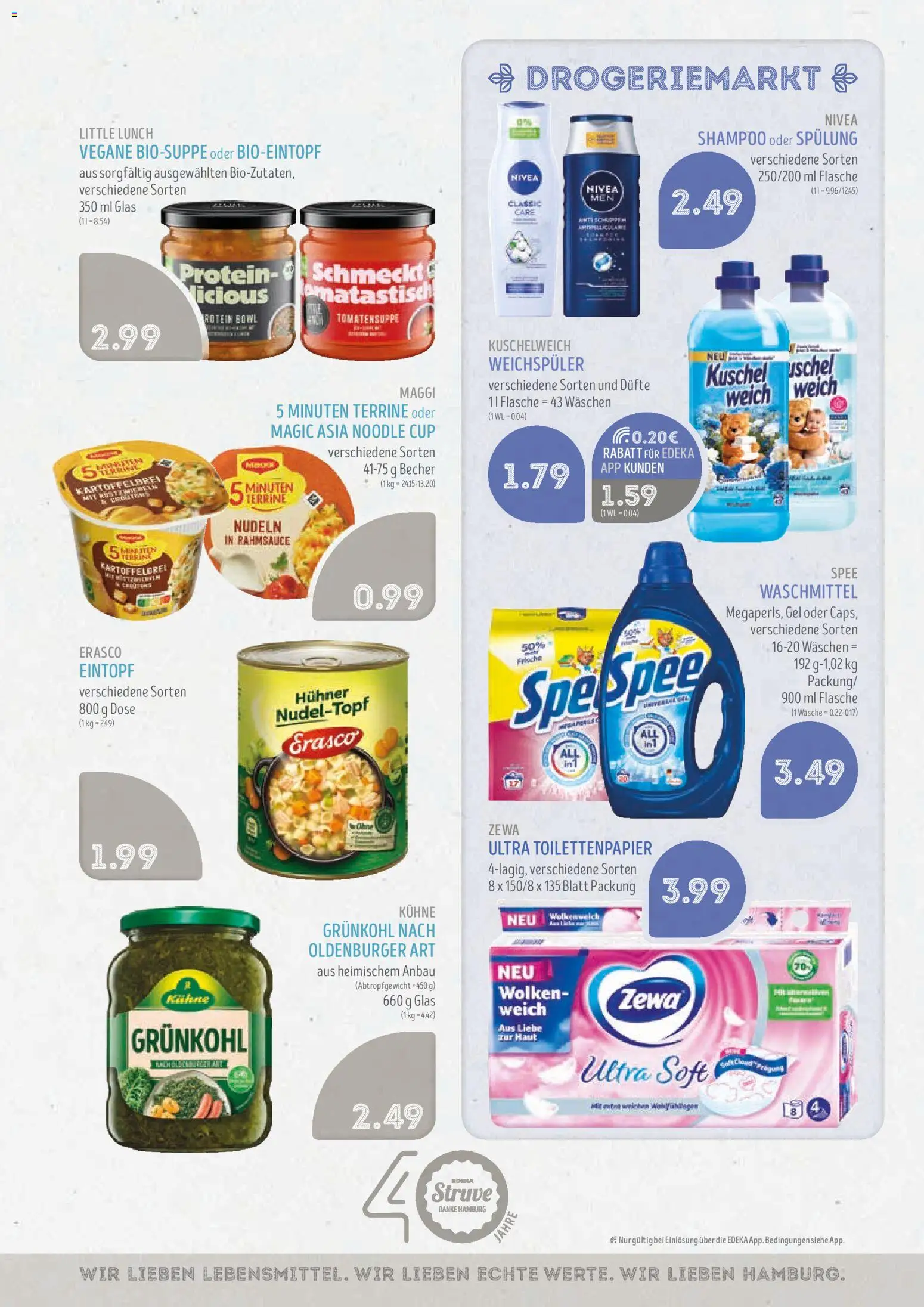 Edeka Struve Prospekt – gültig ab 02.11.2026 | Seite: 9 | Produkte: Spülung, Spee, Weichspüler, Nudeln