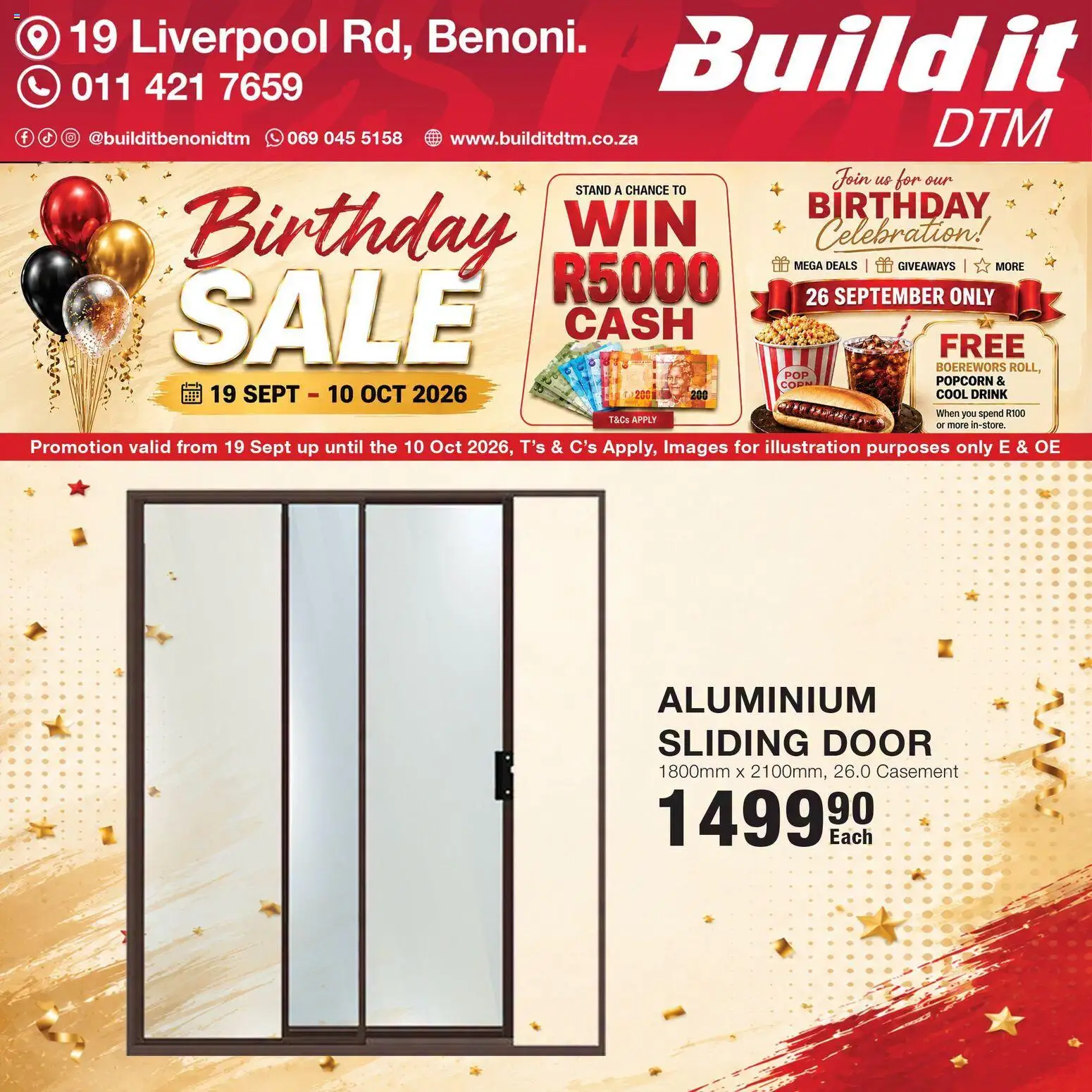 New Build It catalogue – valid from 19/09/2026 | Page: 5 | Products: Boerewors, Popcorn
