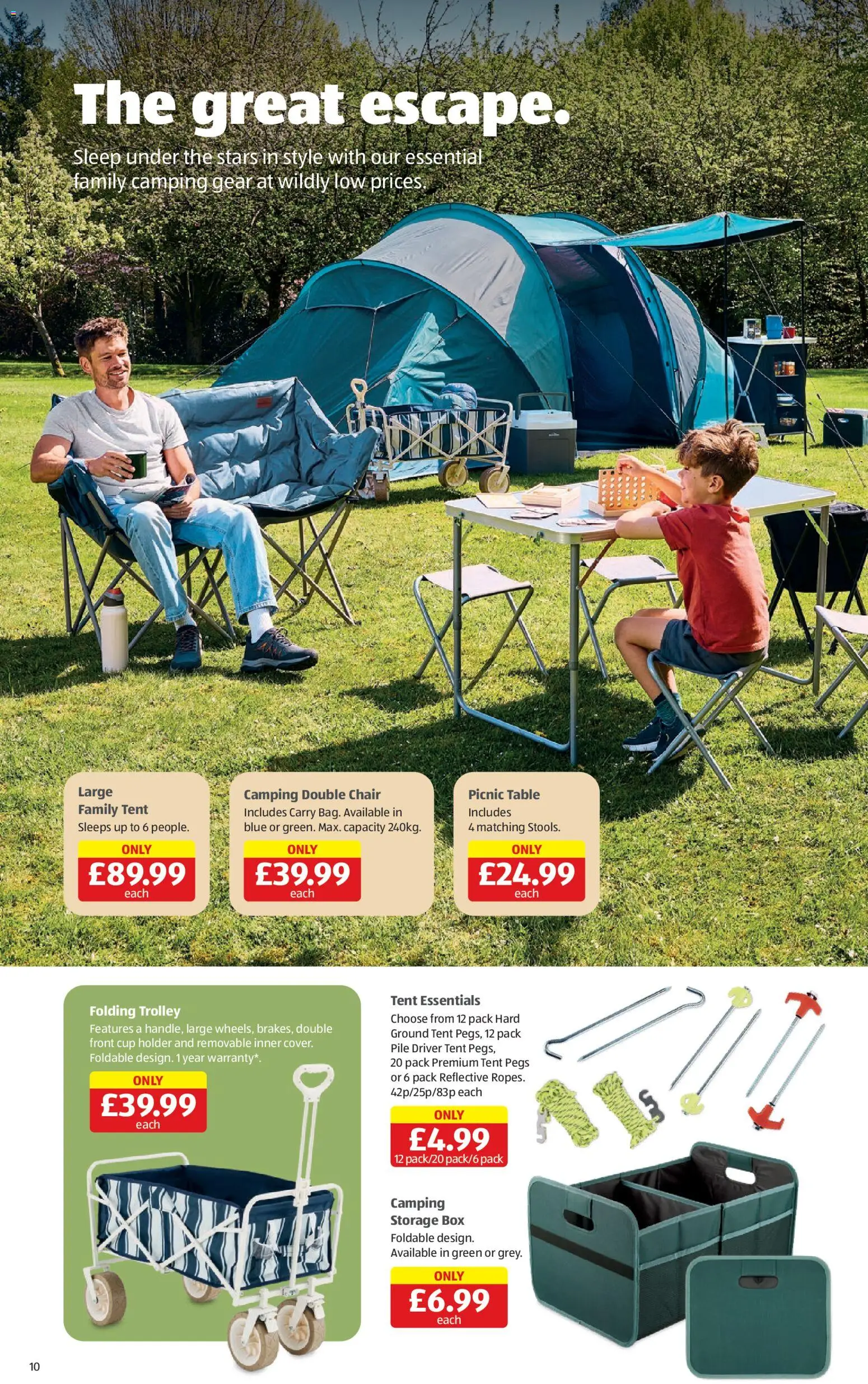 {H1} | Page: 10 | Products: Table, Tent, Box, Storage box
