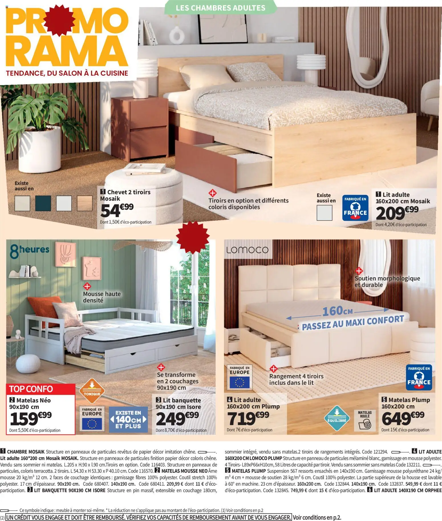 {H1} | Page: 24 | Produits: Matelas mousse, Mousse, Suspension, Lit