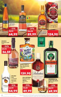 Kaufland RO akciós újság - amely érvényes a következő dátumtól: 29.04.2026 | Oldal: 48 | Termékek: Jägermeister, Malibu, Metaxa, Rum