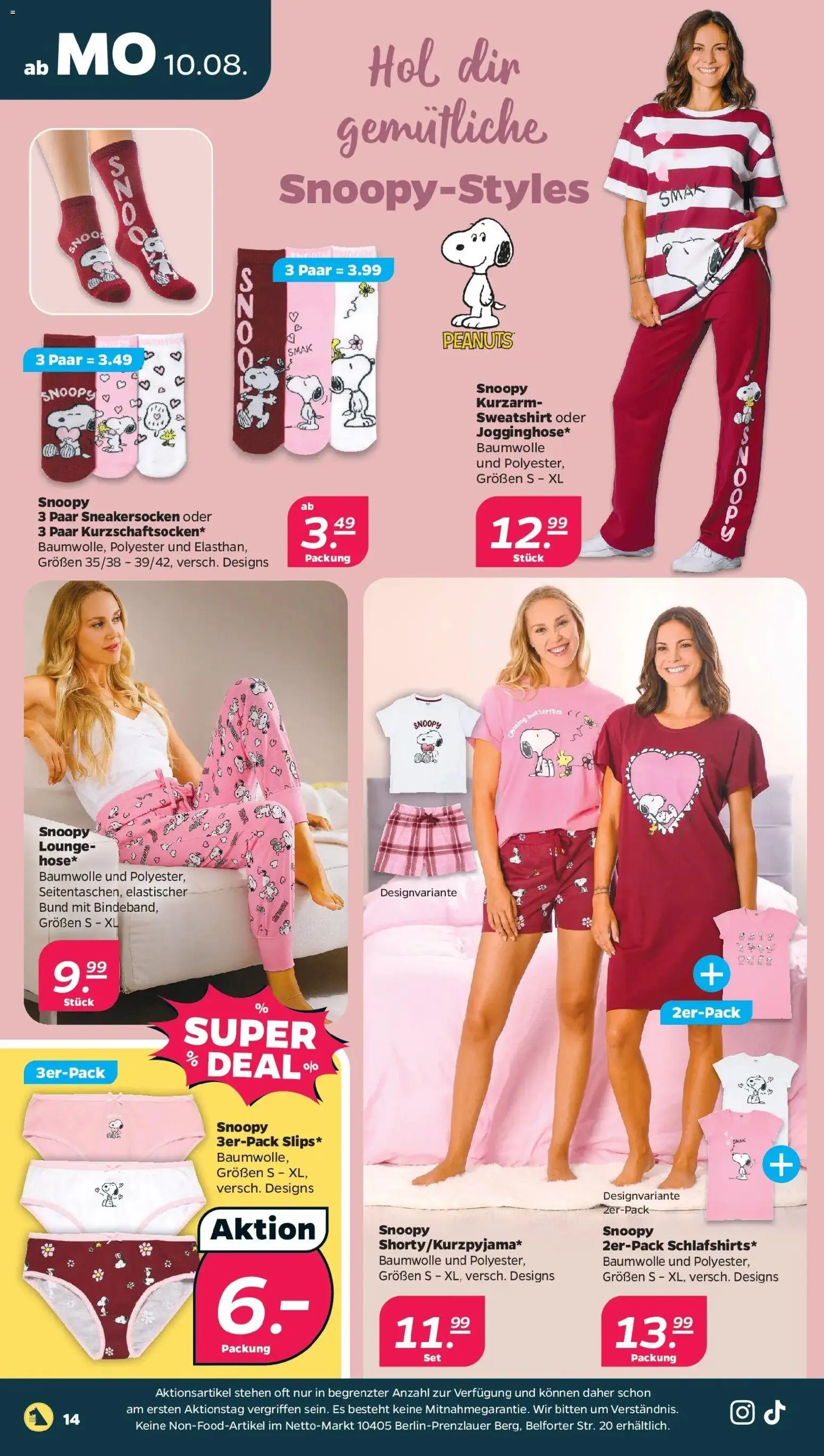 Netto - Netto APS : Wochenangebote ab 10.08.2026 → Angebote nächste Woche | Seite: 16 | Produkte: Sweatshirt