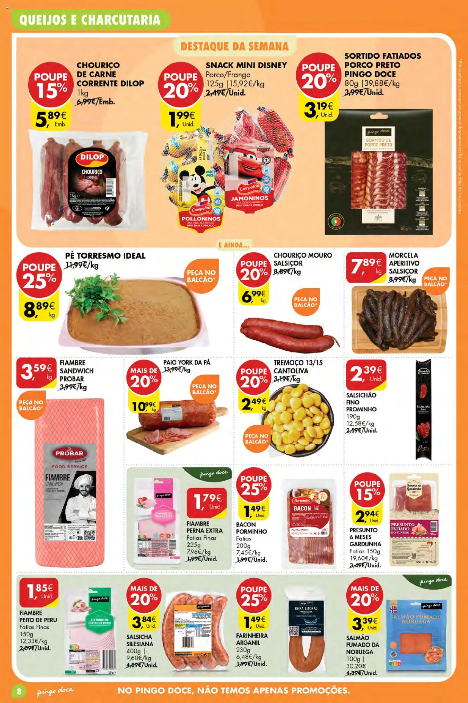 Pingo Doce Poupe Esta Semana Açores │ válido de 10/09/2026 | Página: 8 | Produtos: Frango, Salsicha, Presunto, Carne