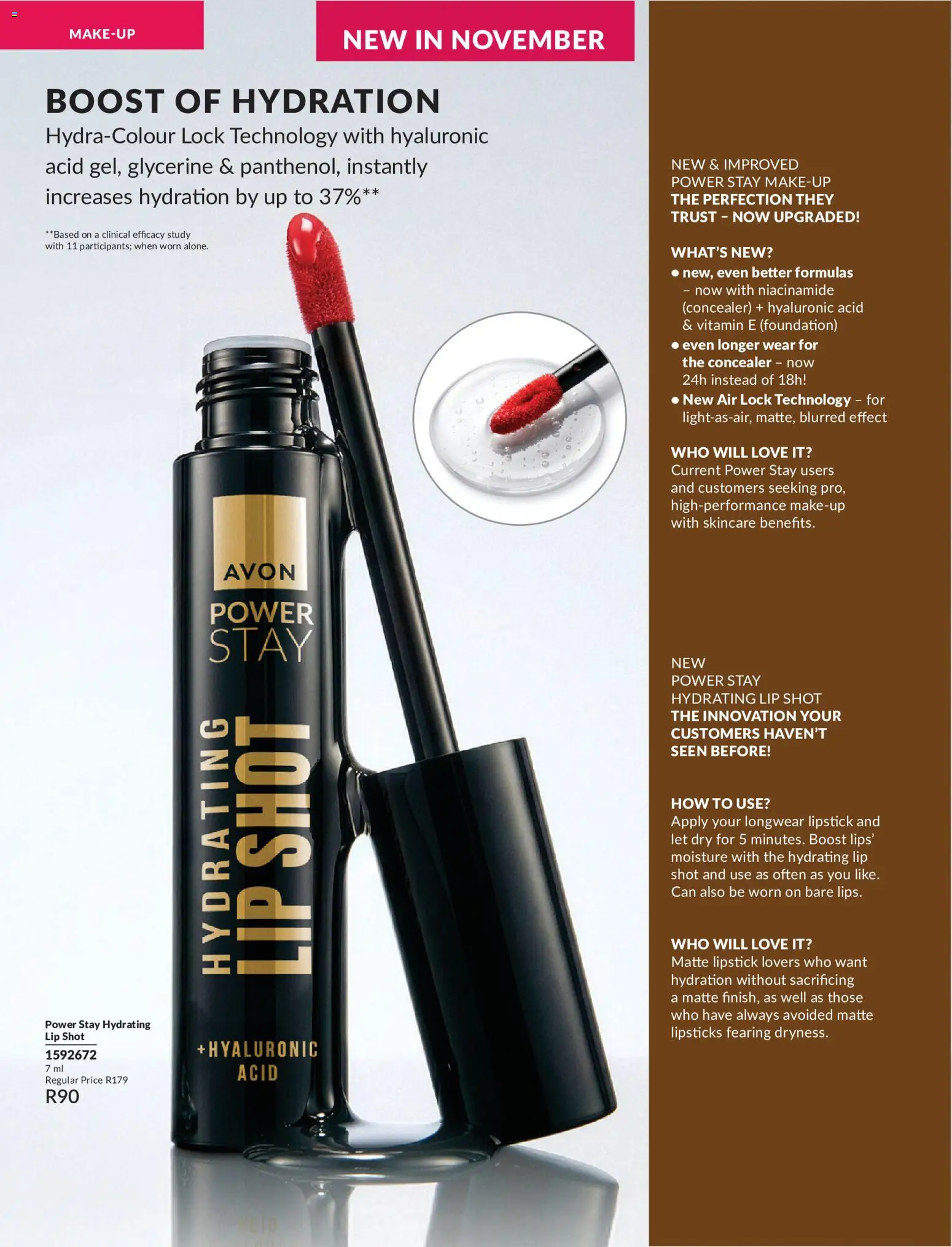 New Avon catalogue – valid from 01/10/2026 | Page: 12 | Products: Lock, Foundation, Concealer, Lipstick