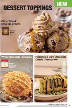Preview of Booker Wholesale - Summer Catering News 2026 valid from 16.06.2026 | Page: 39 | Products: Cheesecake, Luges, Cream, Pancakes