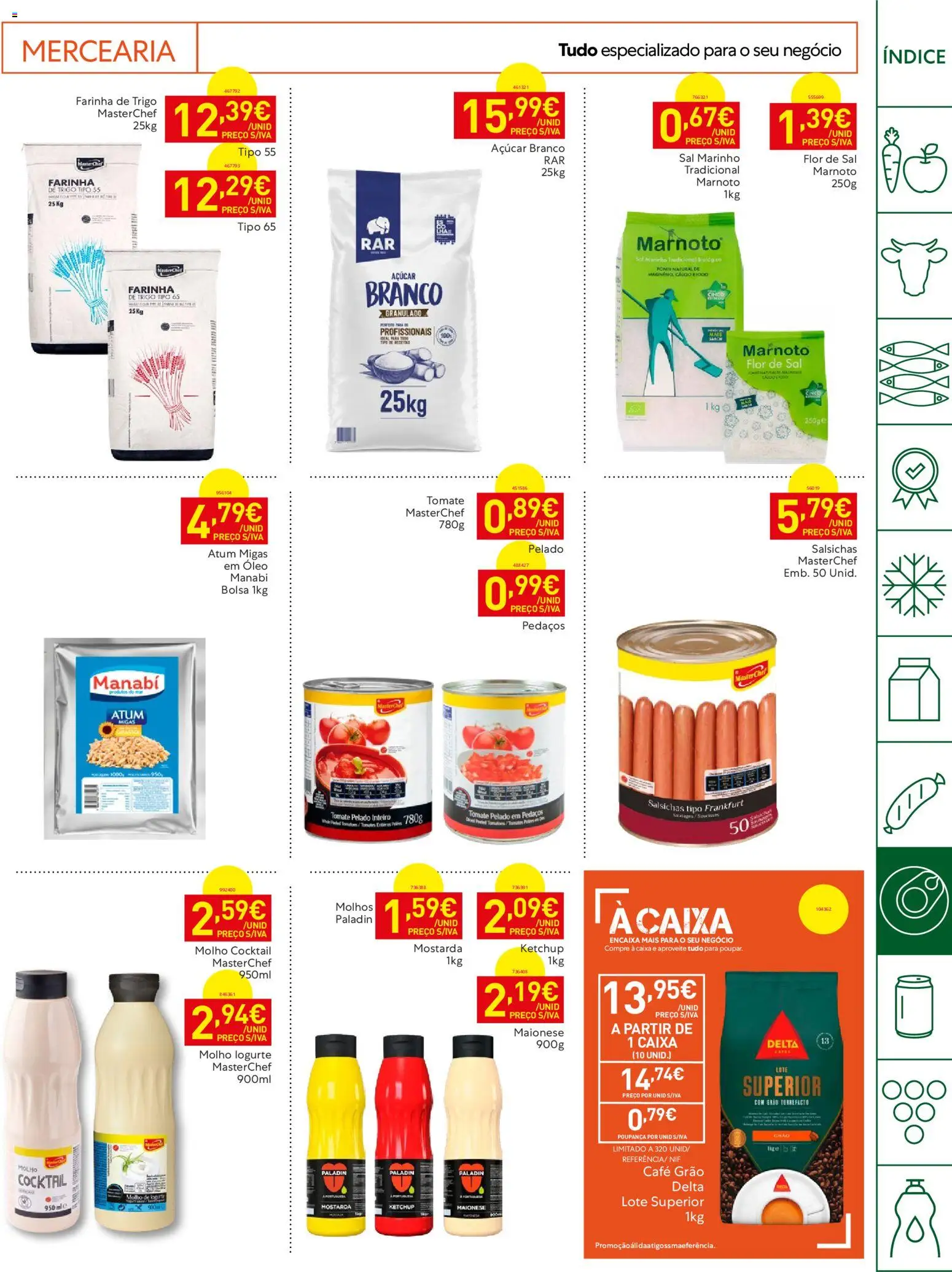 Recheio Horeca │ válido de 04/08/2026 | Página: 19 | Produtos: Atum, Caixa, Café, Tomate