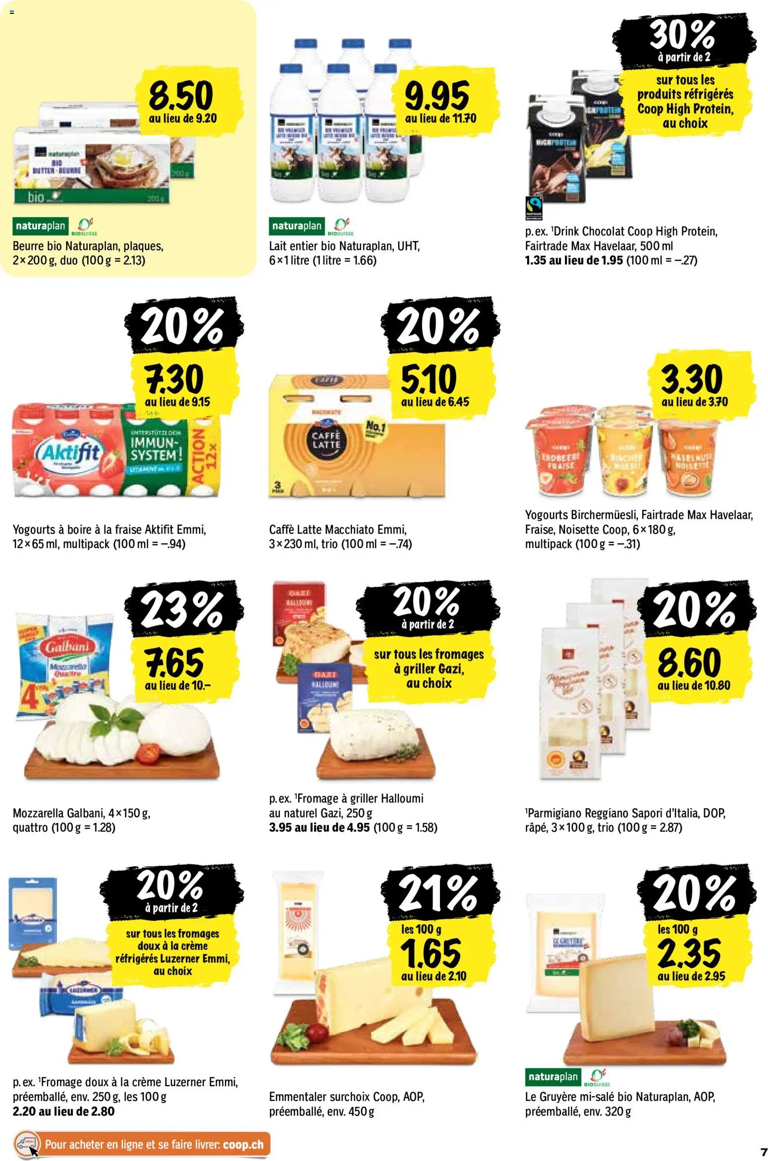 Coop aktionen FR – gültig ab 11.06.2026 | Seite: 7 | Produkte: Butter, Griller, Creme