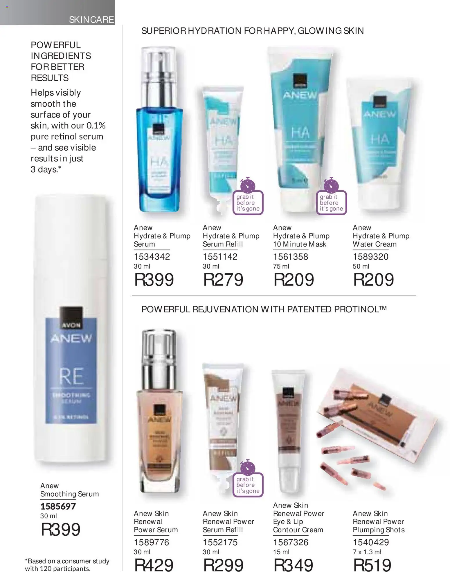 New Avon catalogue – valid from 01/08/2026 | Page: 102 | Products: Ingredients, Mask, Cream, Water