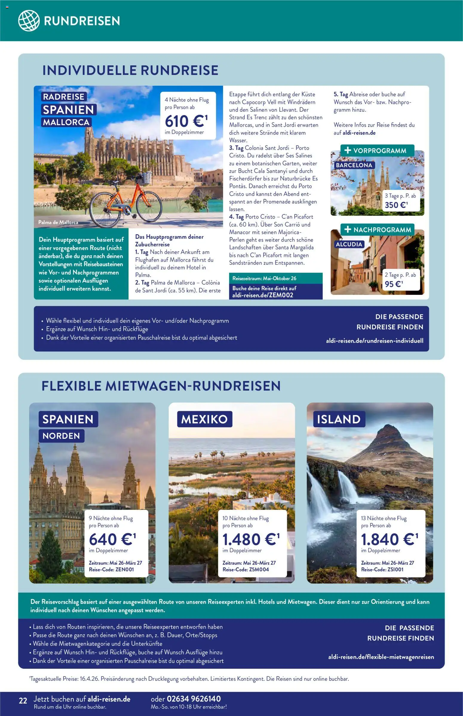 Aldi Reisen Prospekt 	 – gültig ab 01.05.2026 | Seite: 22 | Produkte: Uhr