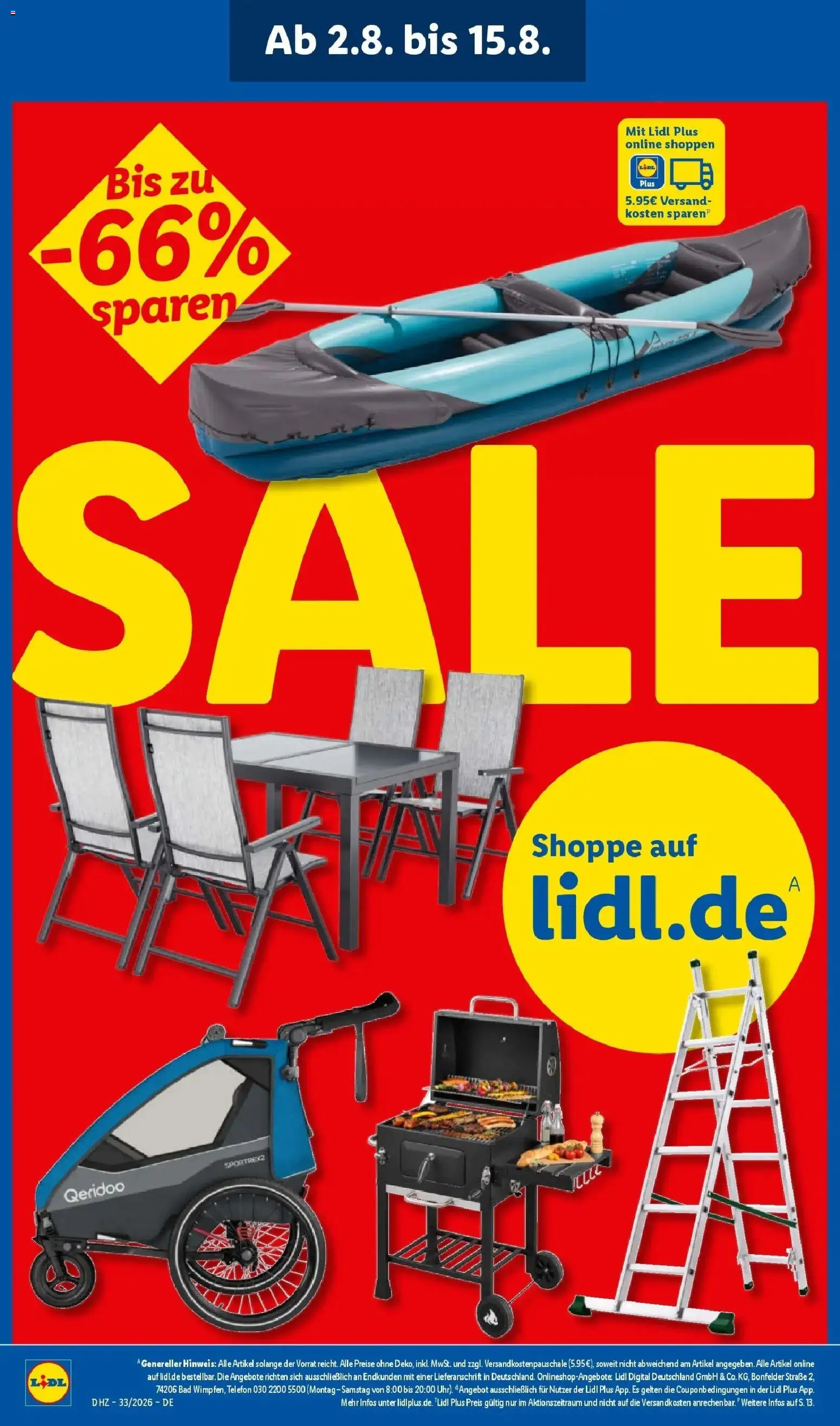 Lidl Prospekt Malchow (ab 10.08.2026) zum Blättern » Angebote | Seite: 30 | Produkte: Grill, Tisch, Bad, Telefon