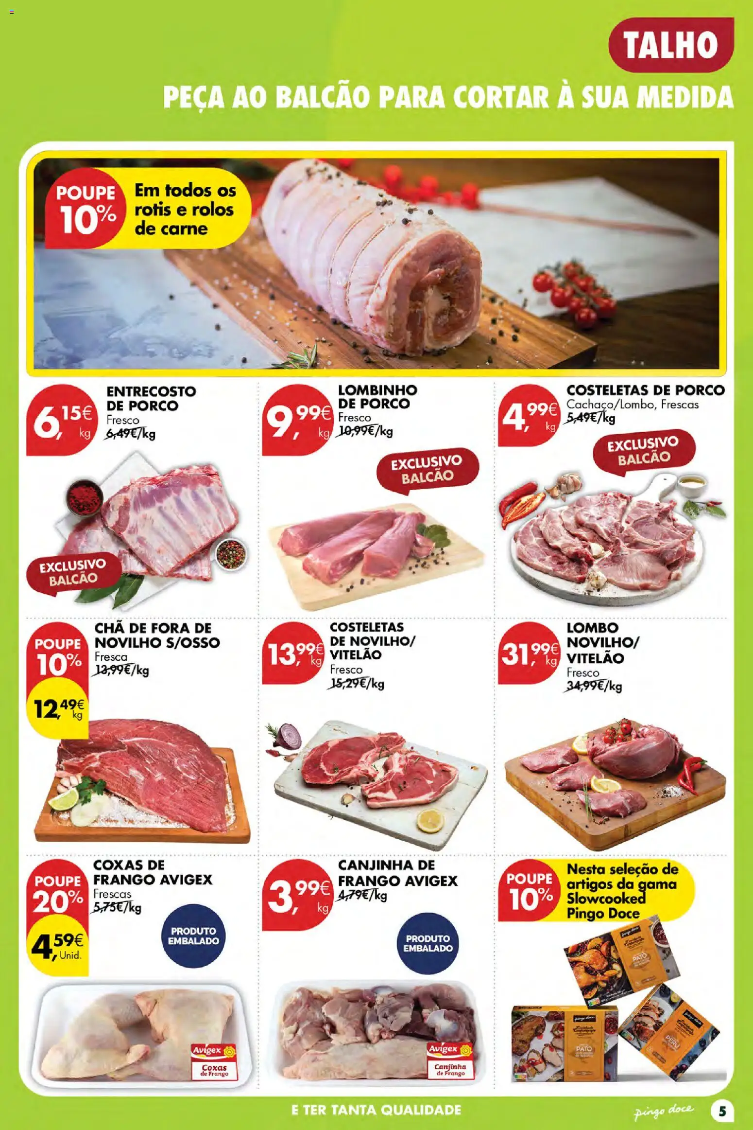 Pingo Doce Poupe Esta Semana Açores │ válido de 24/09/2026 | Página: 5 | Produtos: Peru, Pato, Coxas de frango, Carne