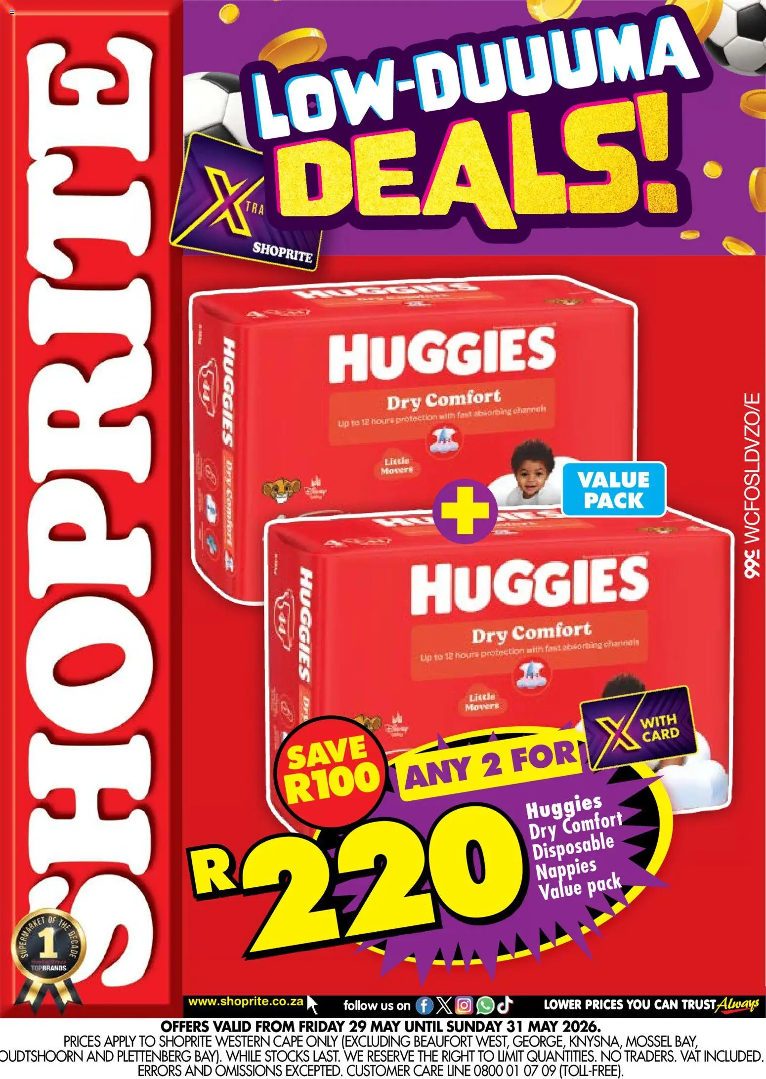 New Shoprite catalogue – valid from 29.05.2026 | Page: 1 | Products: Nappies