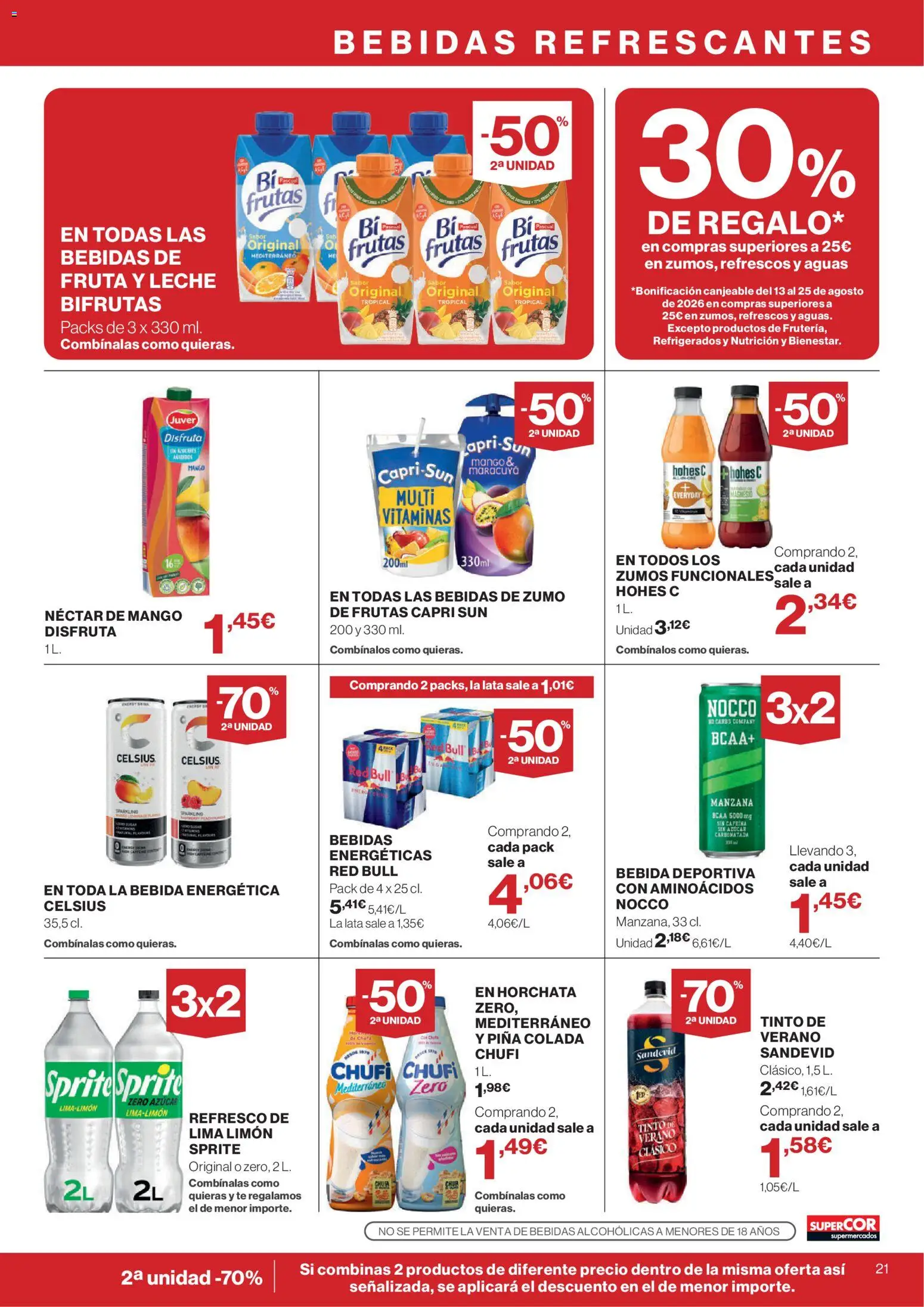 Supercor Canarias │ válido desde el 30/07/2026 | Página: 21 | Productos: Lima, Leche, Manzana, Ρούτερ