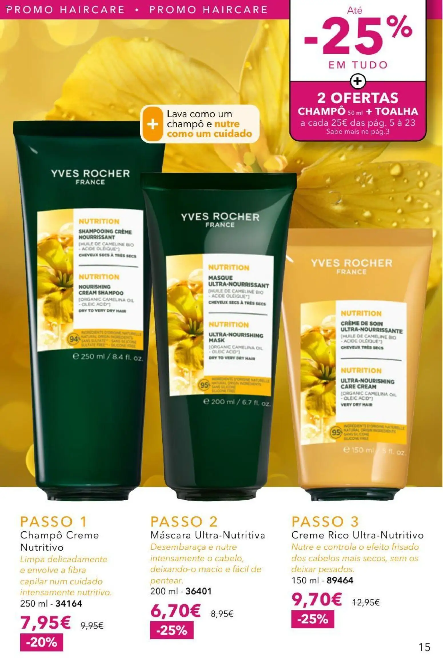Yves Rocher catálogo 11 │ válido de 27/08/2026 | Página: 15 | Produtos: Champô, Shampoo, Creme