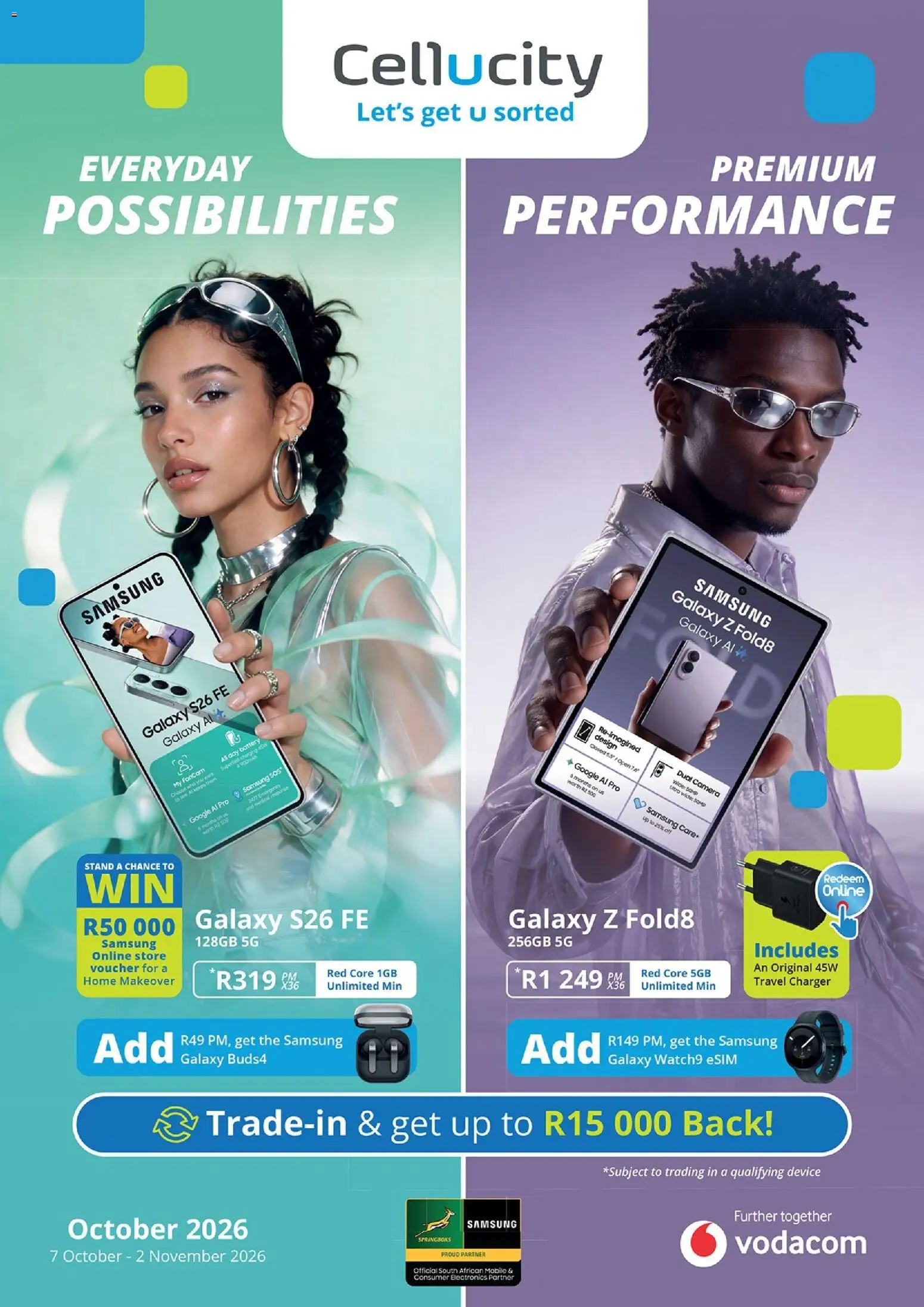 New Cellucity catalogue – valid from 07/10/2026 | Page: 1 | Products: Camera, Battery, Charger, Soup