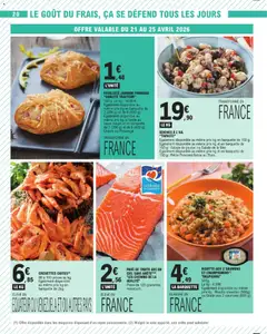 E.Leclerc - Prévisualisation de E.Leclerc catalogue de la semaine 17 valide à partir de 21.04.2026 | Page: 20 | Produits: Salade, Crevettes, Fromage, Jambon