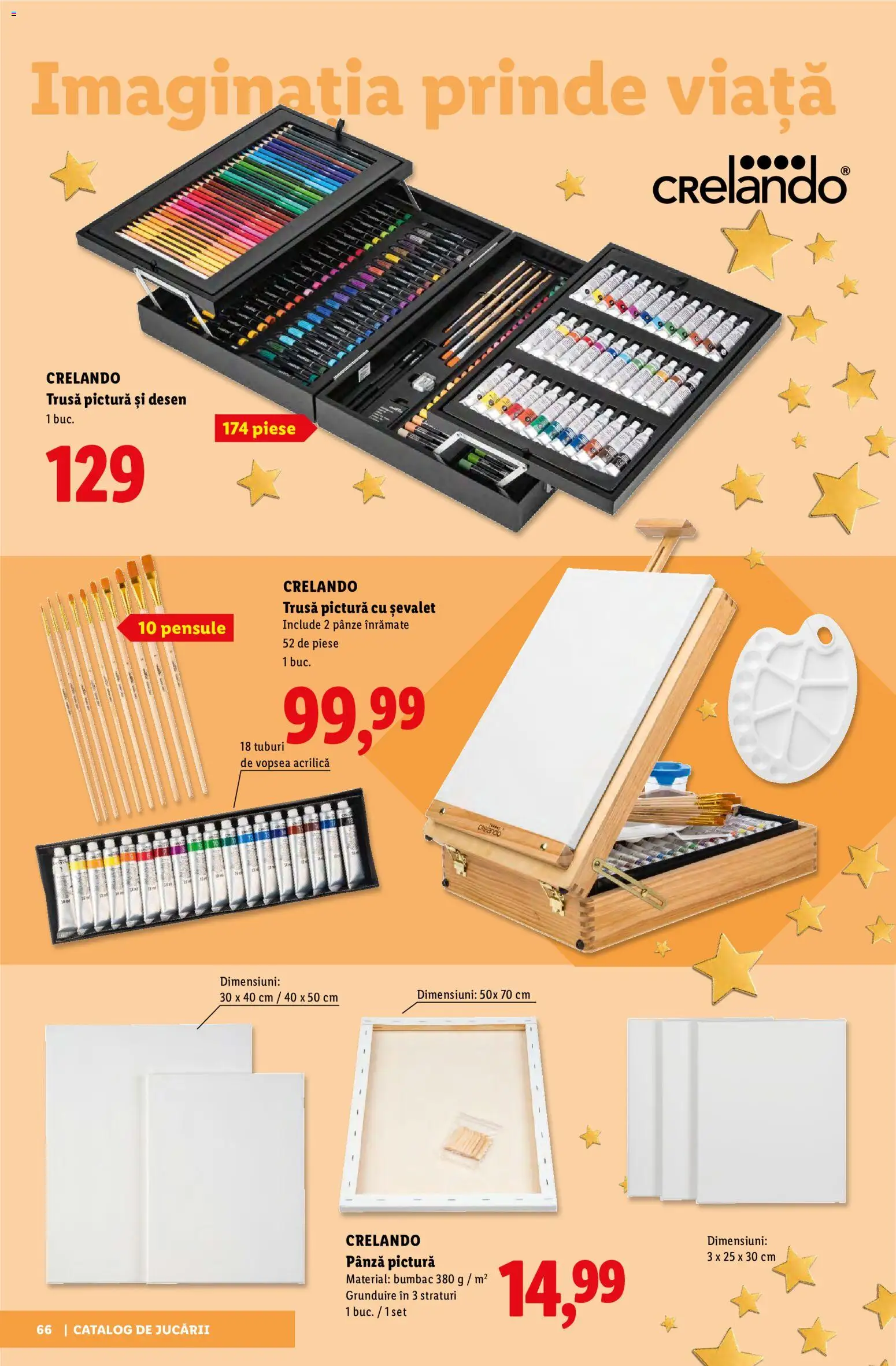Noul catalog Lidl – valabil de la 02.11.2026 | Pagină: 66 | Produse: Vopsea, Art, Pânze