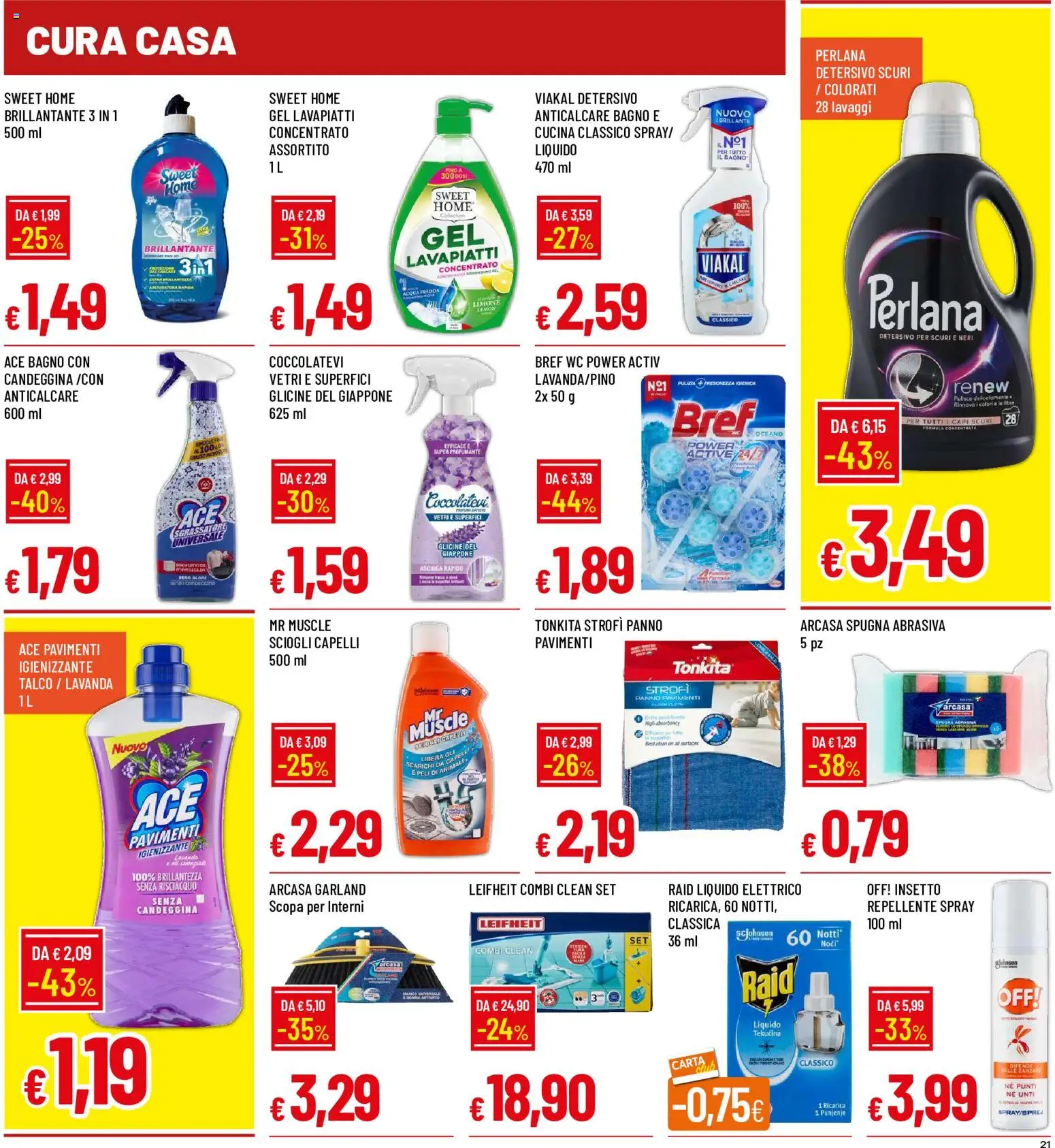 Volantino Galassia del 23/07/2026 | Pagina: 21 | Prodotti: Spugna, Anticalcare, Lavanda, Bagno