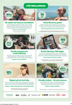 Coop erbjudanden - Förhandsvisning av reklamblad från butik Coop aktuell från 06/07/2026 | Sida: 13 | Produkter: Linser, Sällskapsspel, Glasögon, Hallon