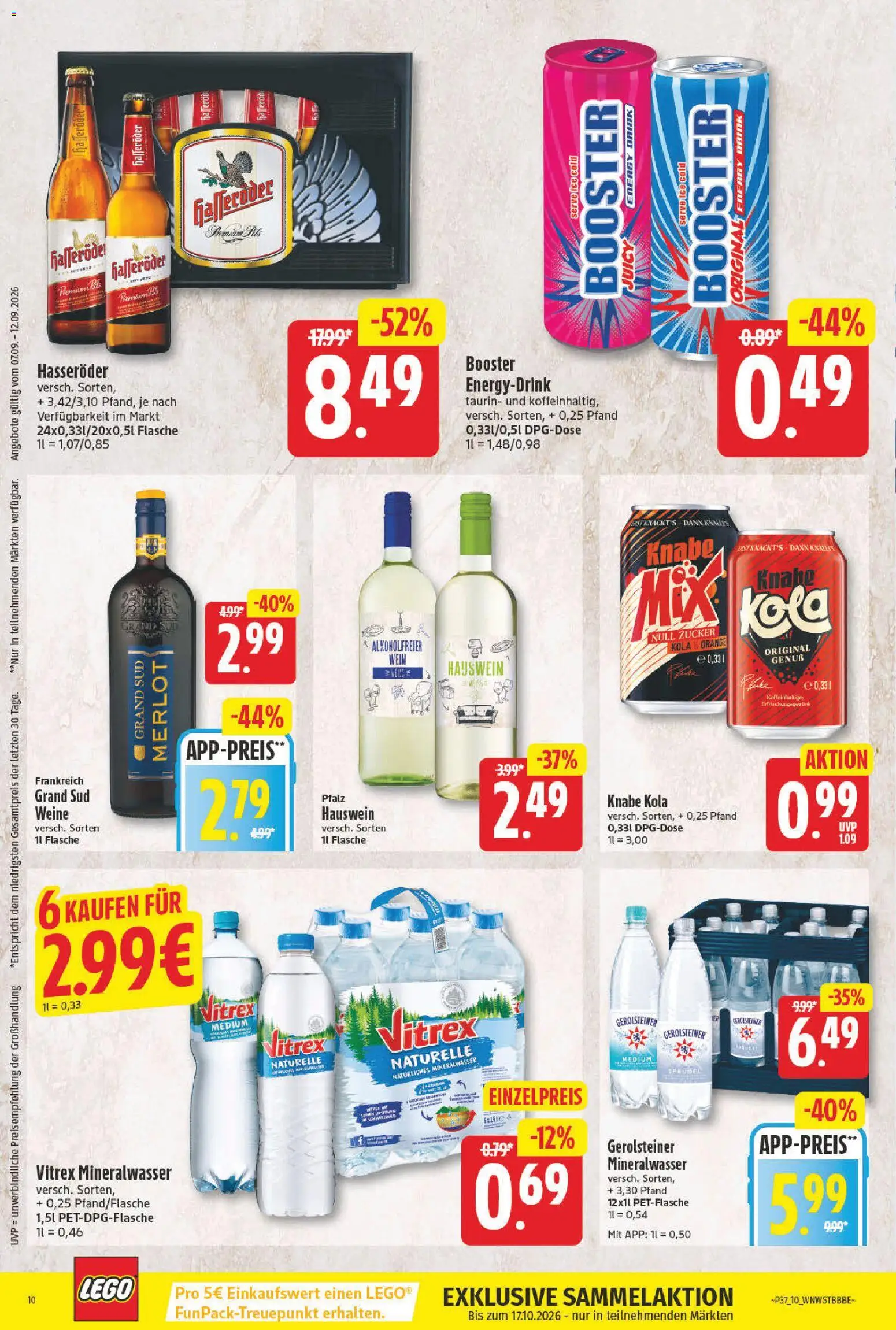 NP Discount Prospekt – gültig ab 07.09.2026 | Seite: 11 | Produkte: Merlot, Mineralwasser, Grand sud, Gerolsteiner