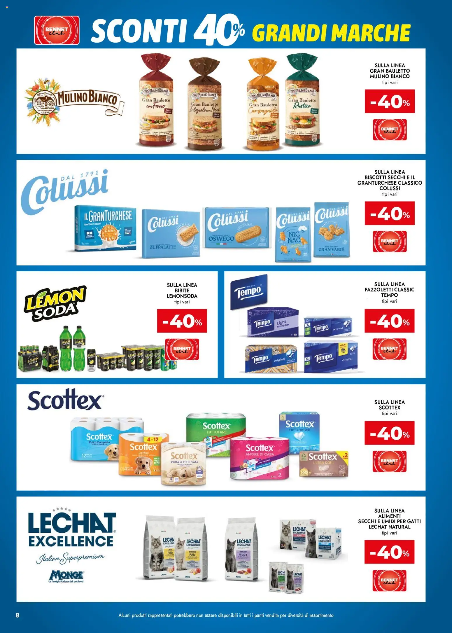Volantino bennet del 21.05.2026 | Pagina: 8 | Prodotti: Pollo, Biscotti, Bibite, Farro