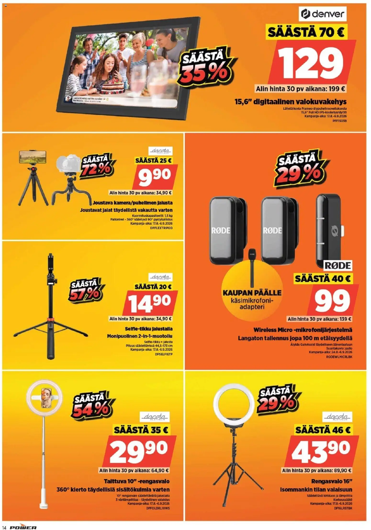 Power tarjoukset – voimassa 24/08/2026 alkaen | Sivu: 14