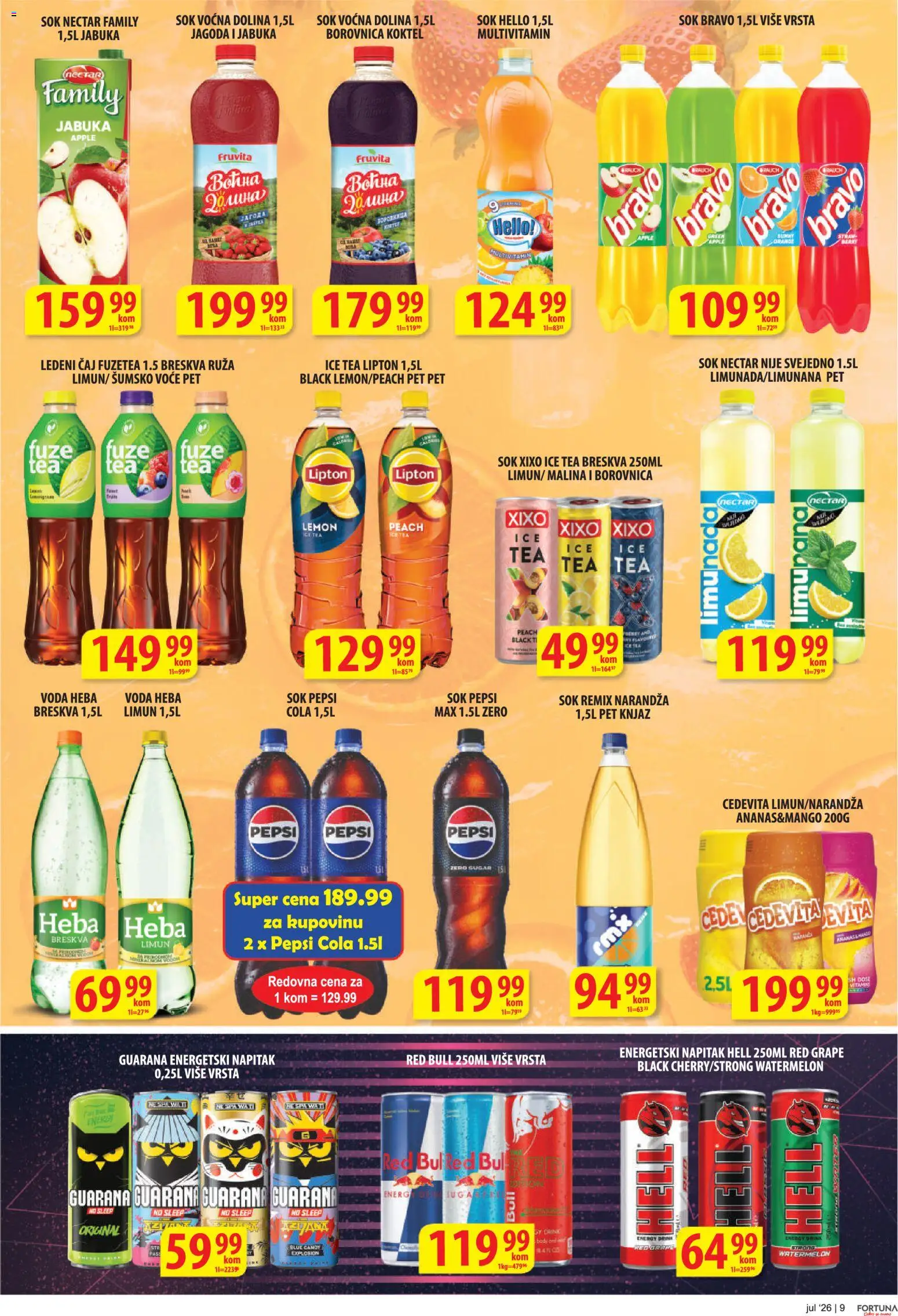 Fortuna Market katalog - važi od 08.07.2026 | Strana: 9
