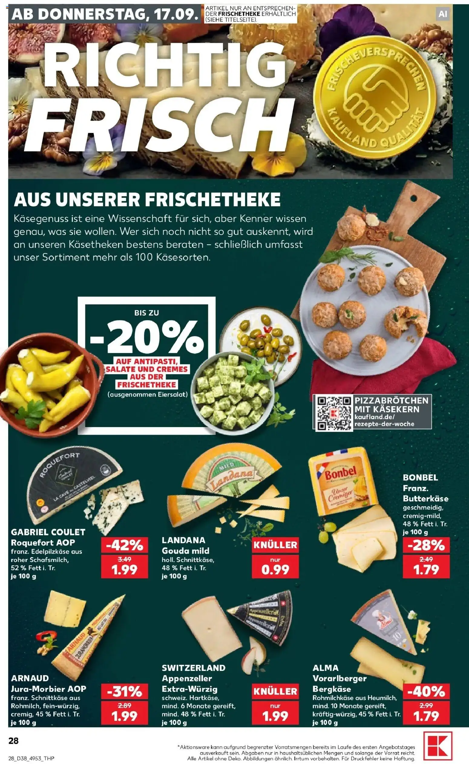 Prospekt Kaufland ab 14.09.2026 » Angebote Online zum Blättern | Seite: 40 | Produkte: Gouda