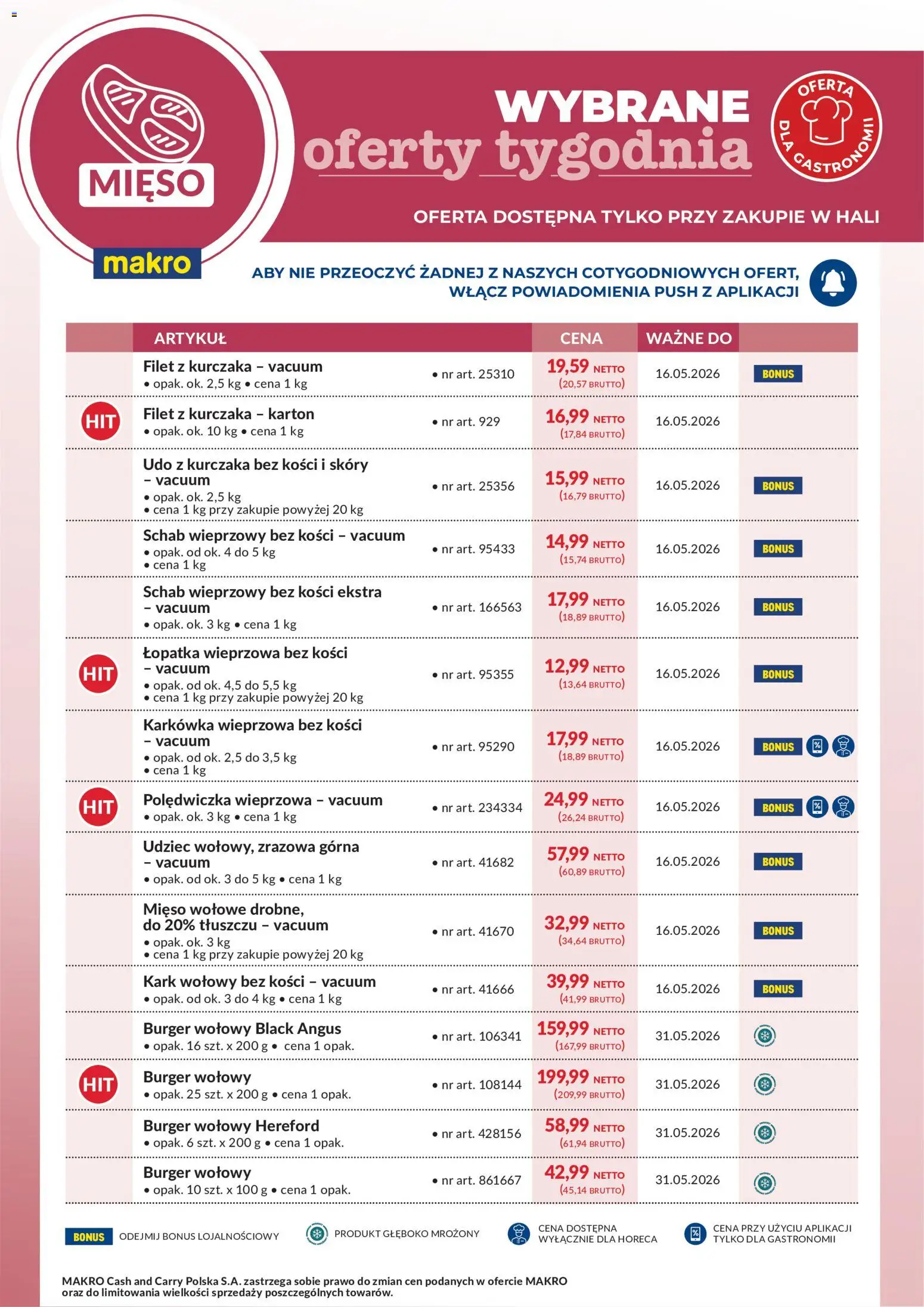 Makro gazetka - Wybrane oferty tygodnia od 11.05.2026 | Strona: 1