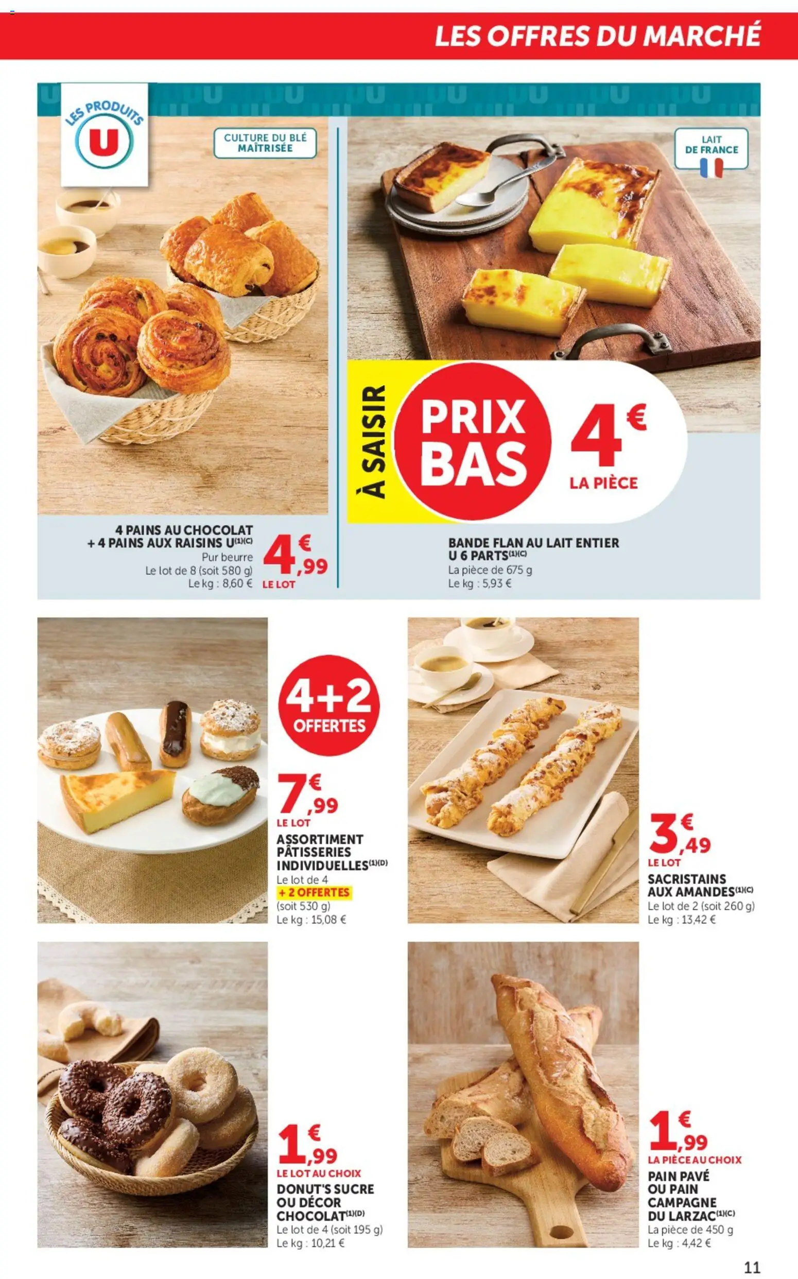 {H1} | Page: 11 | Produits: Lait entier, Sucre, Lait, Beurre