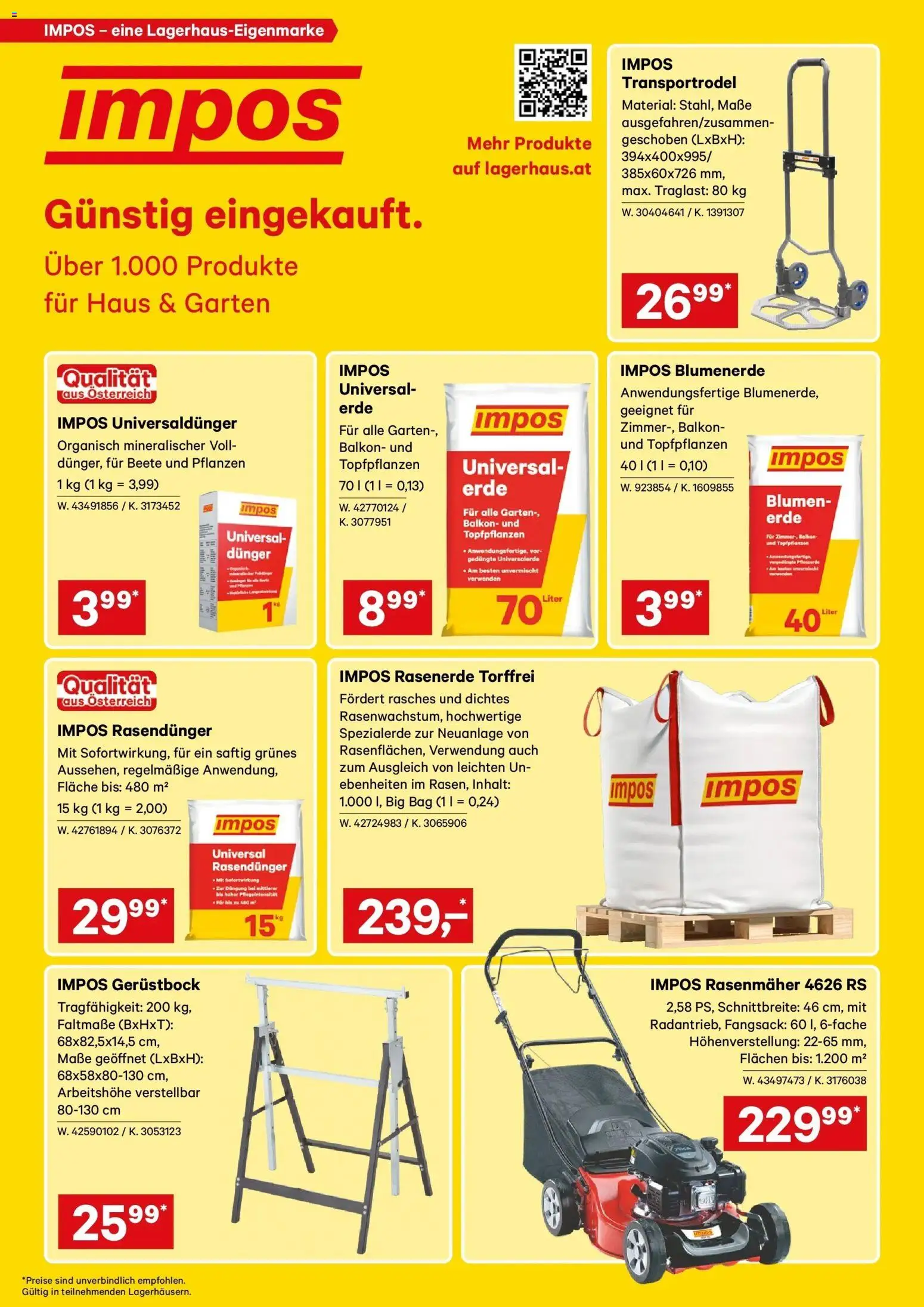 Lagerhaus - Wochen Angebote gültig ab 17.08.2026 | Seite: 4 | Produkte: Rasenmäher