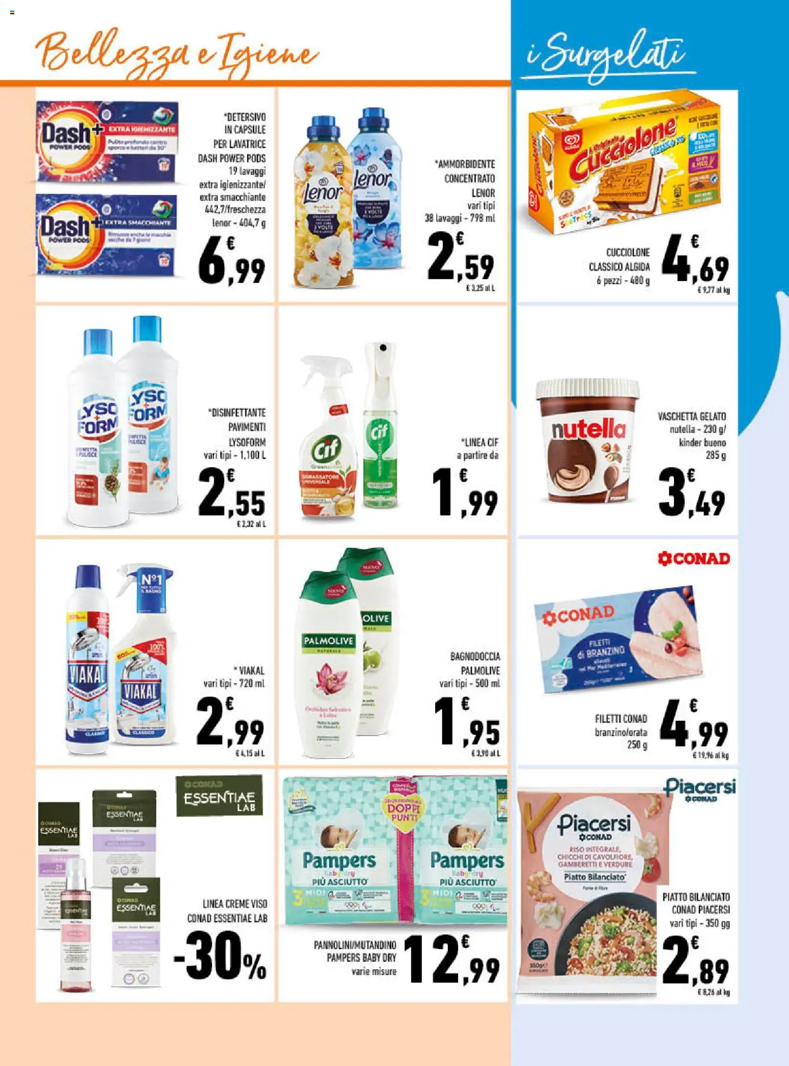 Volantino Conad del 23/09/2026 | Pagina: 15 | Prodotti: Gelato, Olive, Piatto, Gamberetti
