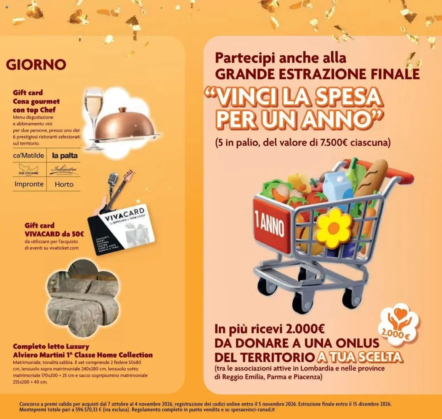Anteprima volantino Conad dal 07/10/2026 prossima settimana | Pagina: 7 | Prodotti: Copripiumino, Top, Martini, Letto