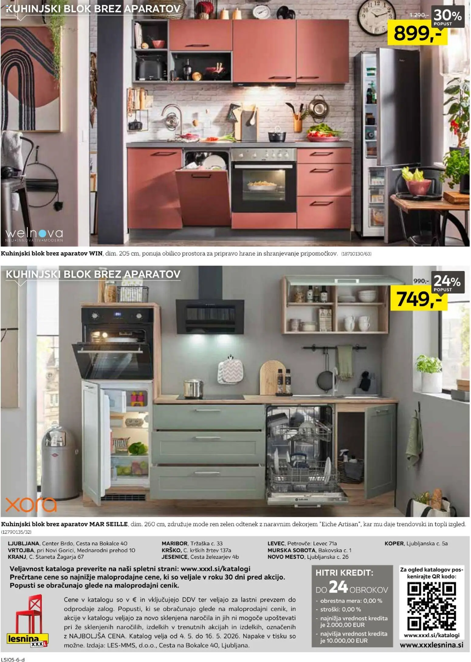 Novi XXXL Lesnina katalog ponudbe – veljaven od 05.05.2026 | Stran: 12 | Izdelki: Blok