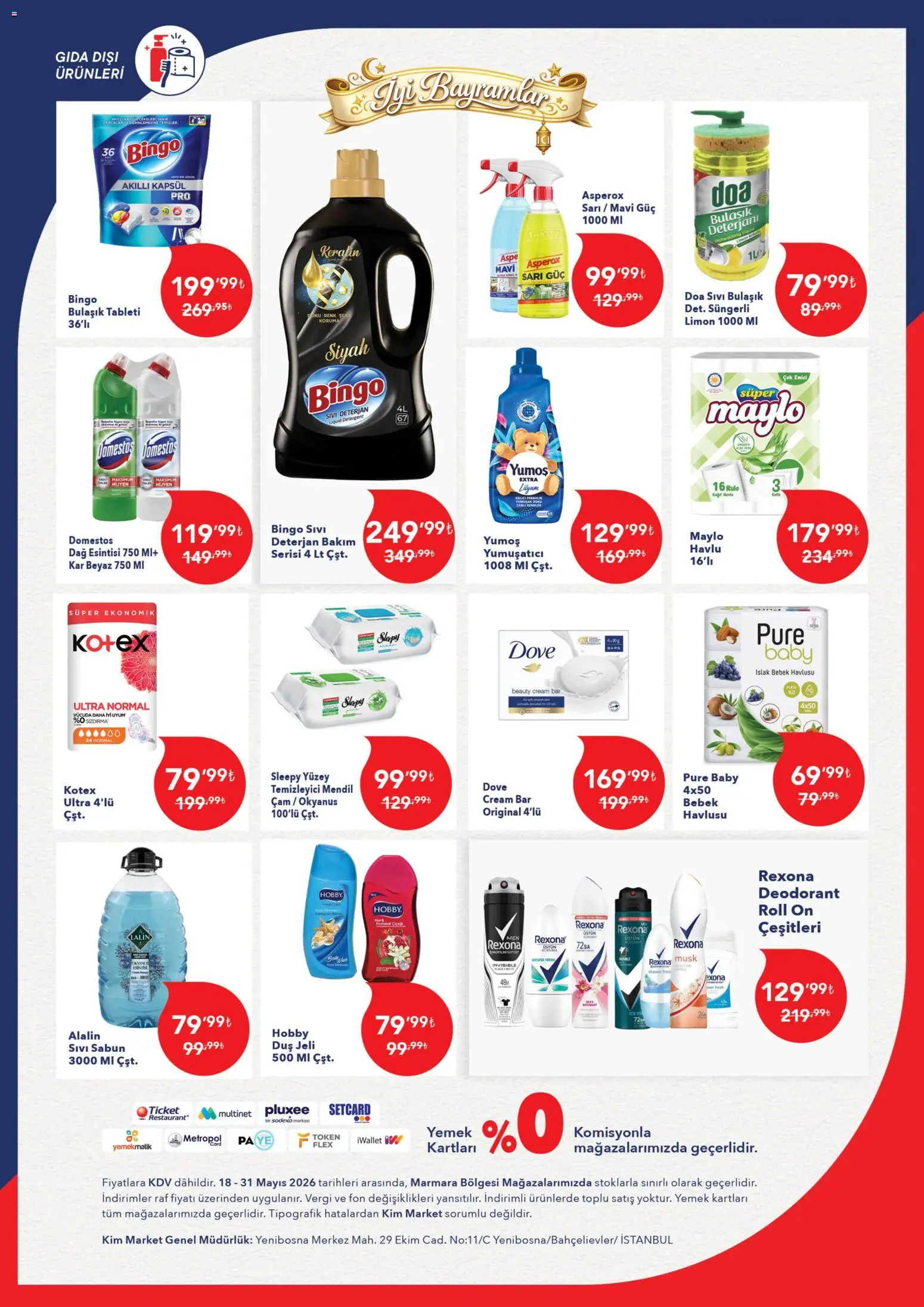 Kim Market Katalog - Marmara Insert - 18.05.2026 tarihinden itibaren geçerlidir | Sayfa: 14 | Ürünler: Duş, Mendil, Deterjan, Bulaşık deterjanı