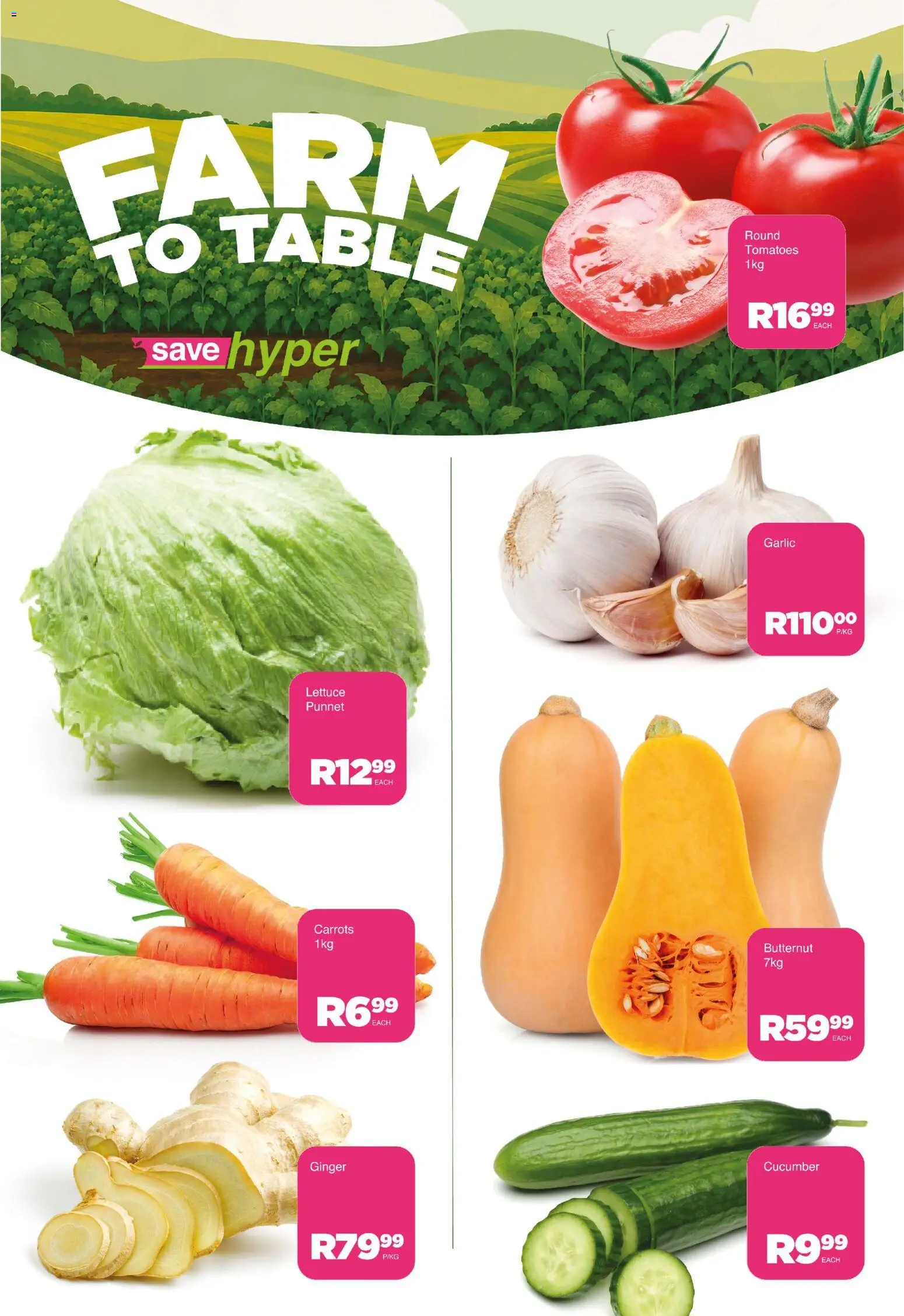 New Save catalogue – valid from 13/10/2026 | Page: 4 | Products: Table, Tomatoes, Carrots, Lettuce