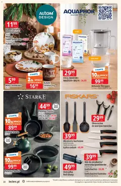 Pogląd oferty "E.Leclerc gazetka" - ważna od 22.09.2026 | Strona: 22 | Produkty: Karta, Dzbanek, Dzbanek filtrujący, Patelnia