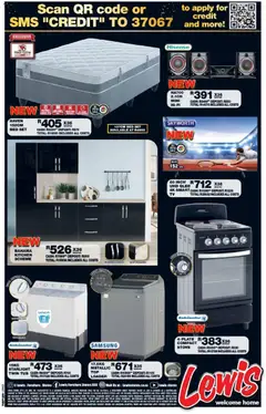 Lewis Stores specials catalogue – valid from 10/08/2026 | Page: 16 | Products: Stove, Bed, Mattress