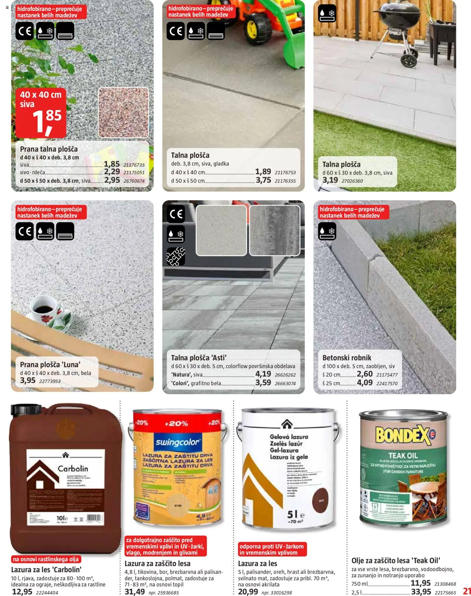 Novi Bauhaus katalog ponudbe – veljaven od 29.07.2026 | Stran: 21