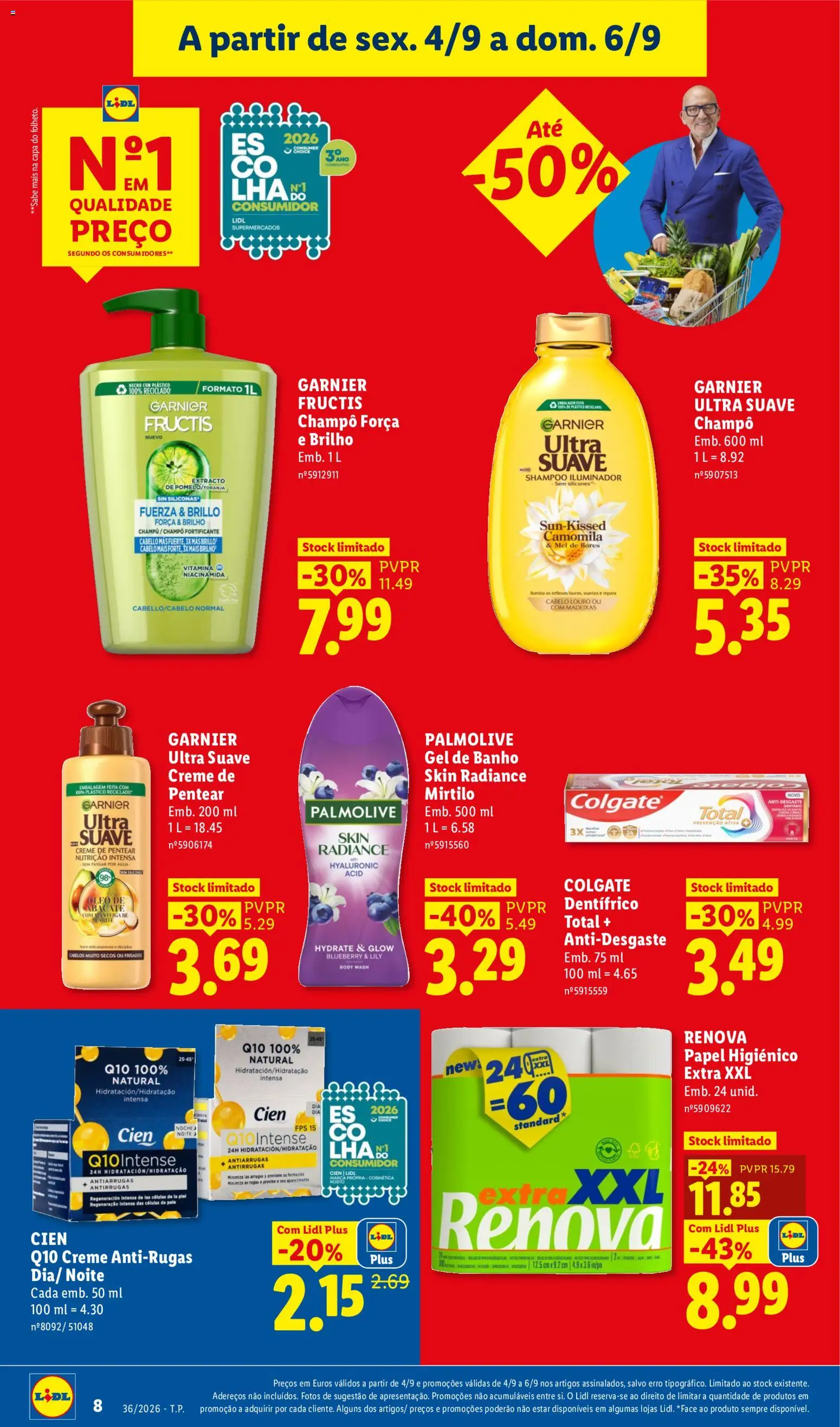 Lidl folheto Fim de Semana │ válido de 04/09/2026 | Página: 10 | Produtos: Champô, Louro, Manteiga, Abacate