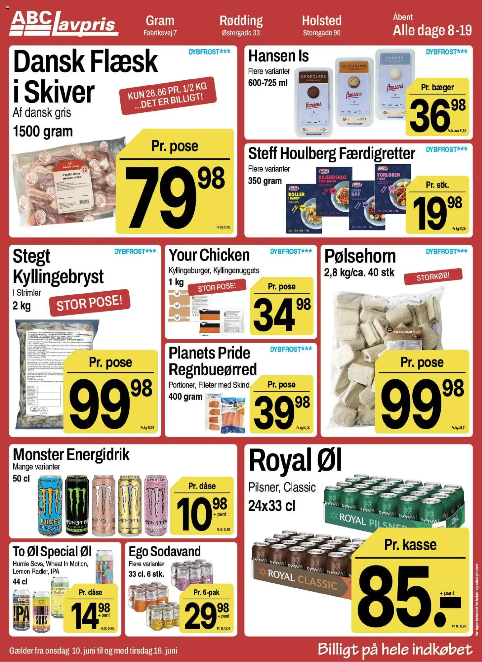 Abc Lavpris tilbudsavis – gyldig fra 10.06.2026 | Side: 7 | Produkter: Karry, Pølsehorn, Sodavand, Is
