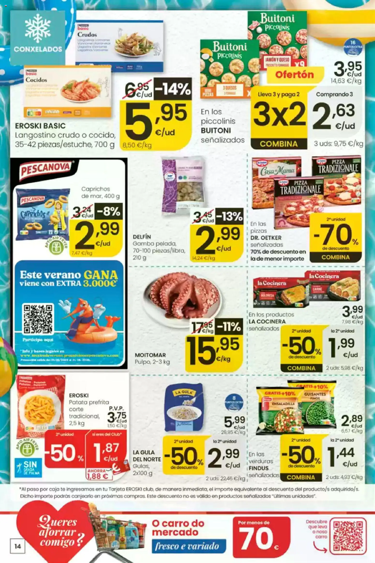 Eroski É bo que sexa de aquí │ válido desde el 30/07/2026 | Página: 14 | Productos: Jamón, Pizza, Té, Caja