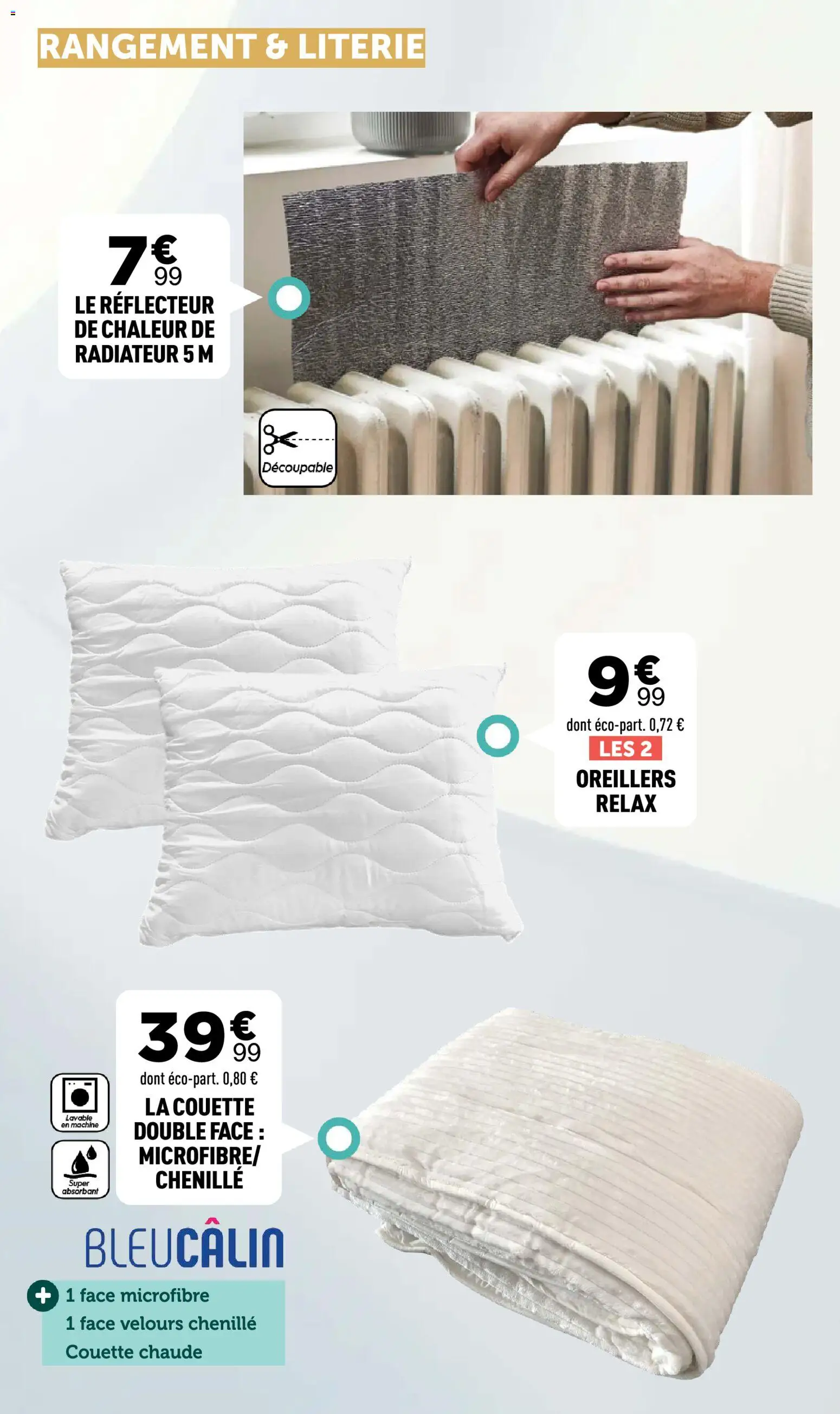 {H1} | Page: 32 | Produits: Oreillers, Radiateur, La couette, Literie
