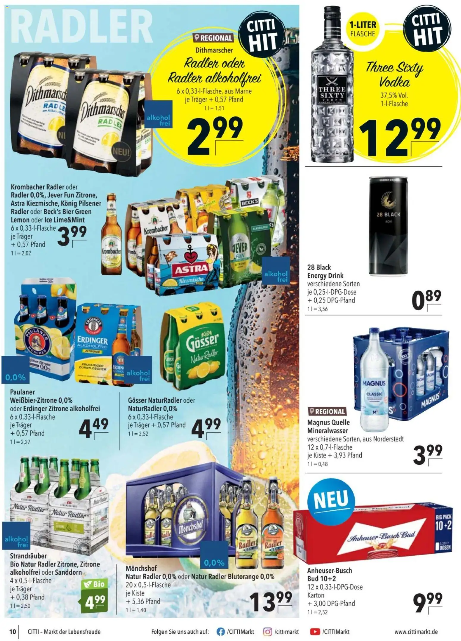CITTI tilbudsavis – gyldig fra 22/07/2026 | Side: 10 | Produkter: Vodka